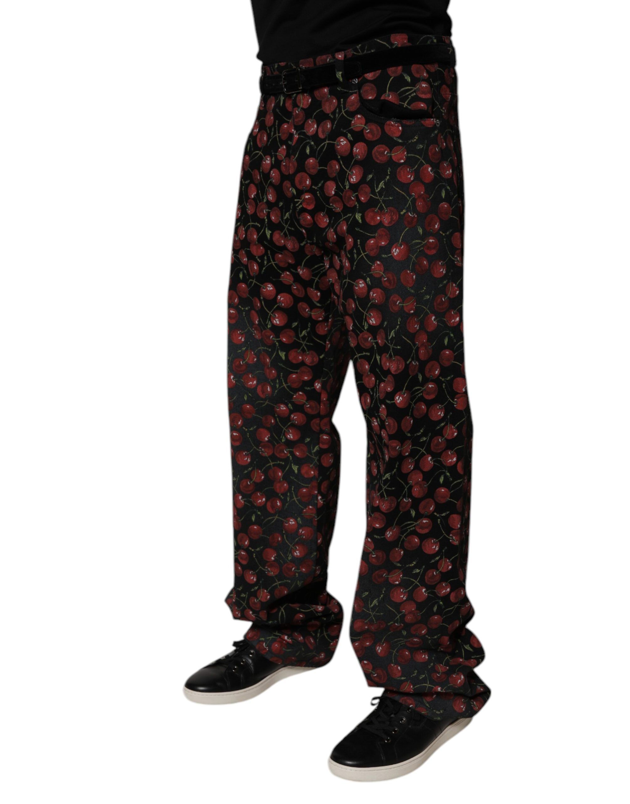 Cherry Cotton Straight Men Denim Men's Jeans - Dolce & Gabbana - Modalova