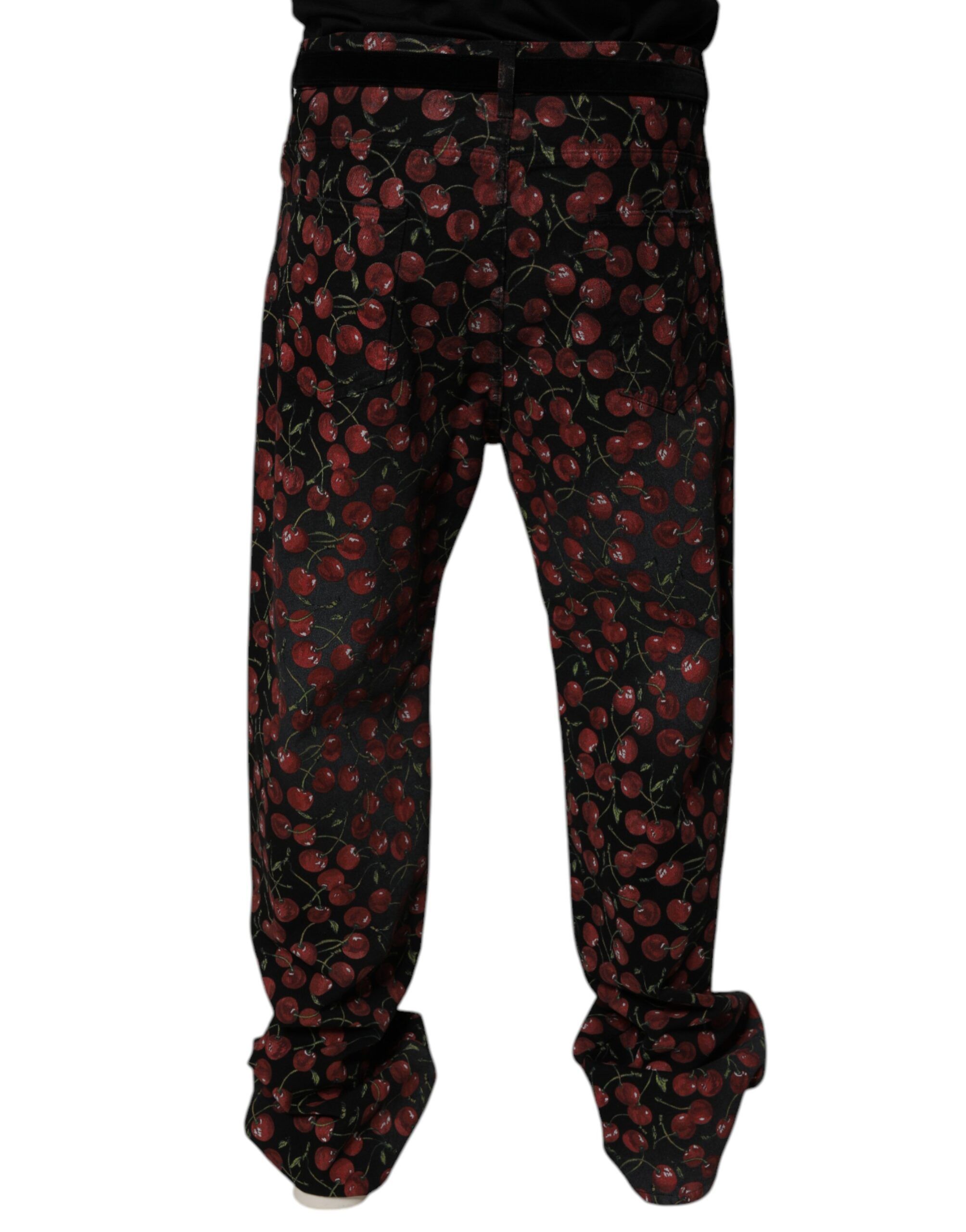 Cherry Cotton Straight Men Denim Men's Jeans - Dolce & Gabbana - Modalova