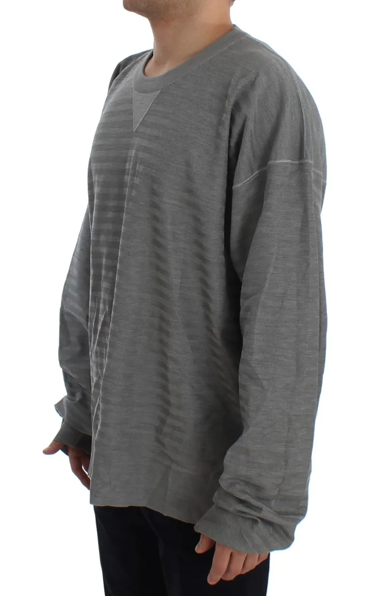 Crewneck Pullover Silk Men's Sweater - Dolce & Gabbana - Modalova