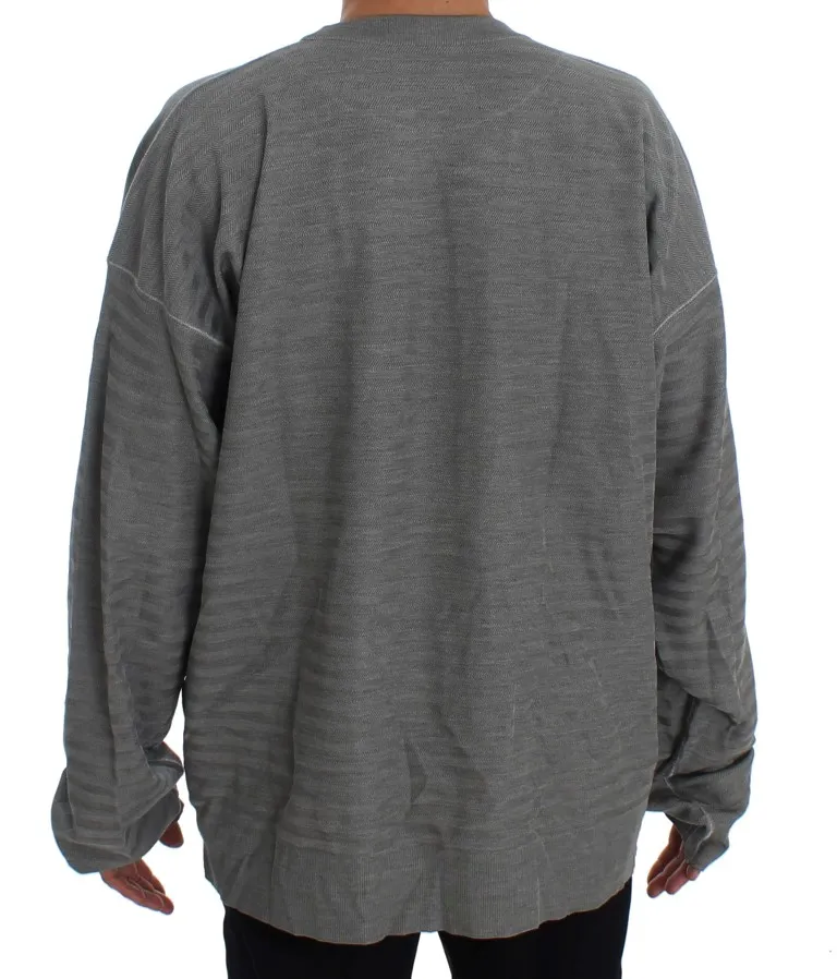 Crewneck Pullover Silk Men's Sweater - Dolce & Gabbana - Modalova