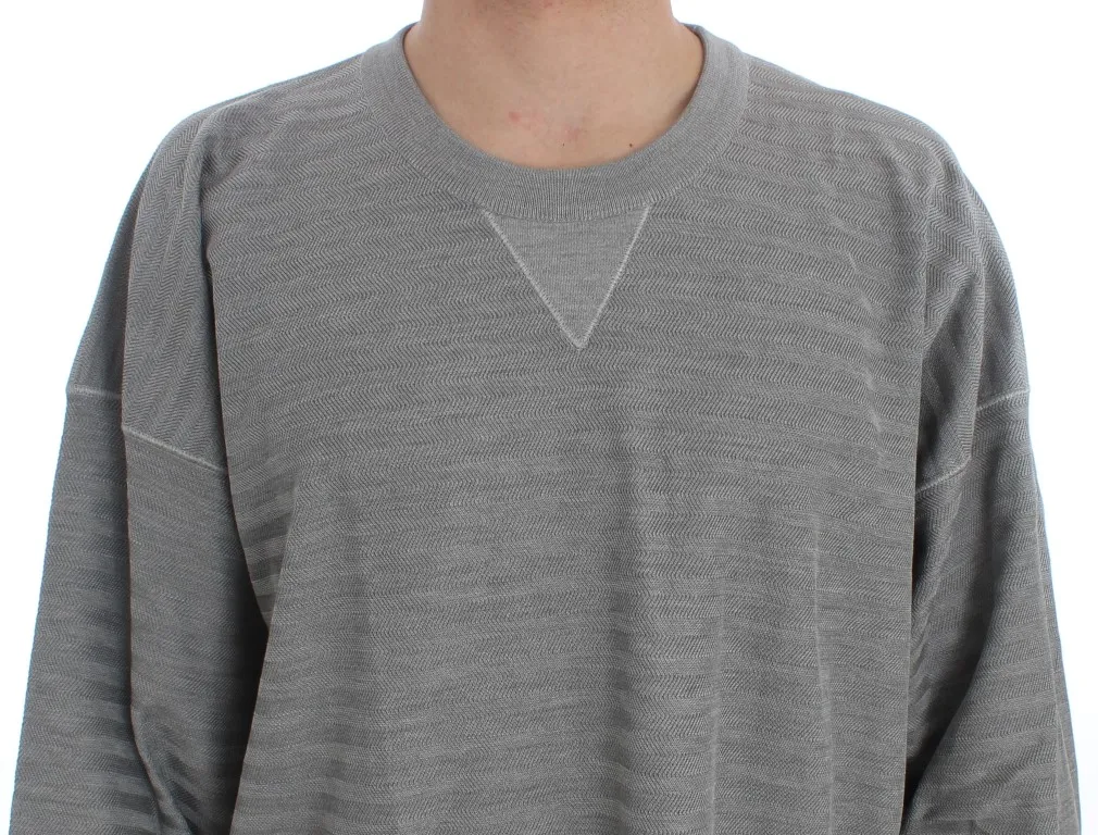 Crewneck Pullover Silk Men's Sweater - Dolce & Gabbana - Modalova