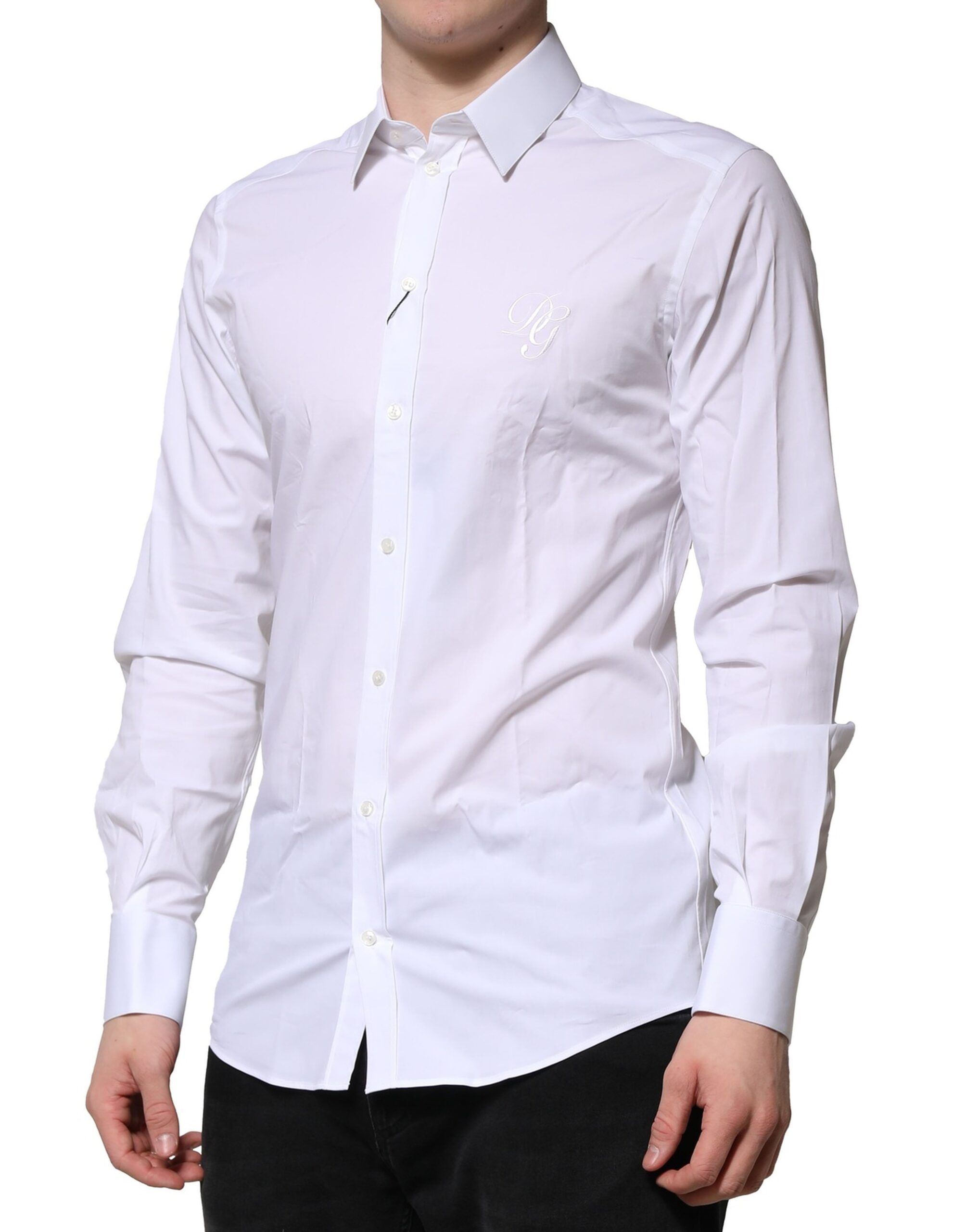 Cotton GOLD Long Sleeves Formal Men's Shirt - Dolce & Gabbana - Modalova