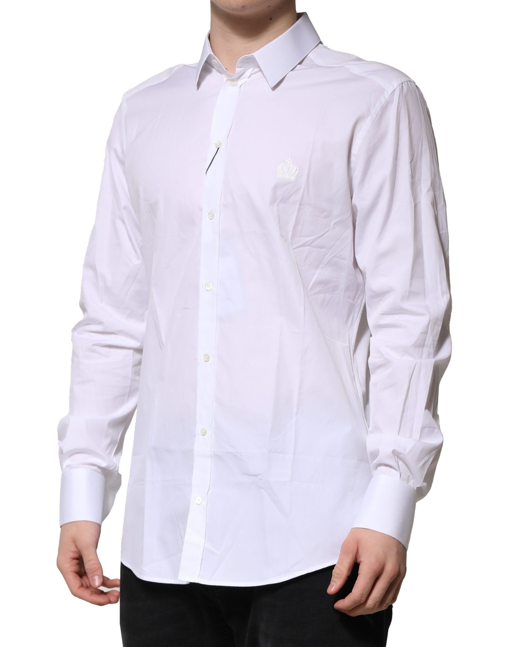 Cotton GOLD Long Sleeves Formal Men's Shirt - Dolce & Gabbana - Modalova