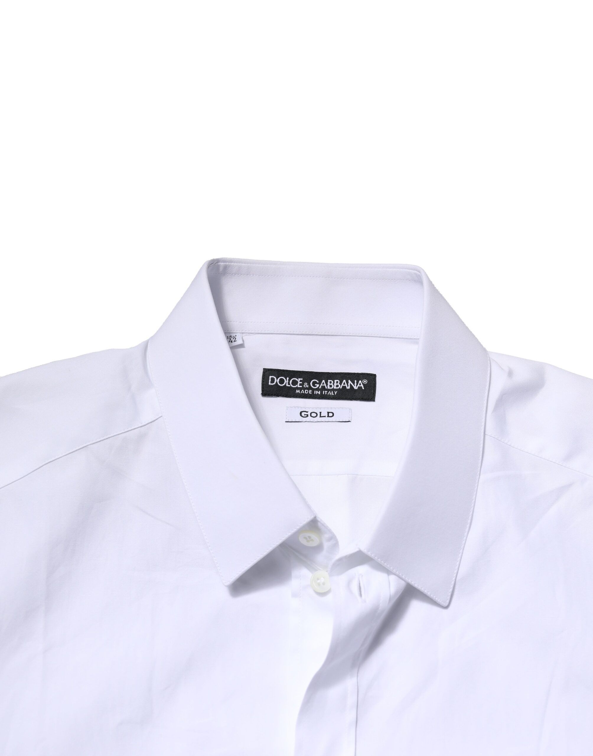 Cotton GOLD Long Sleeves Formal Men's Shirt - Dolce & Gabbana - Modalova