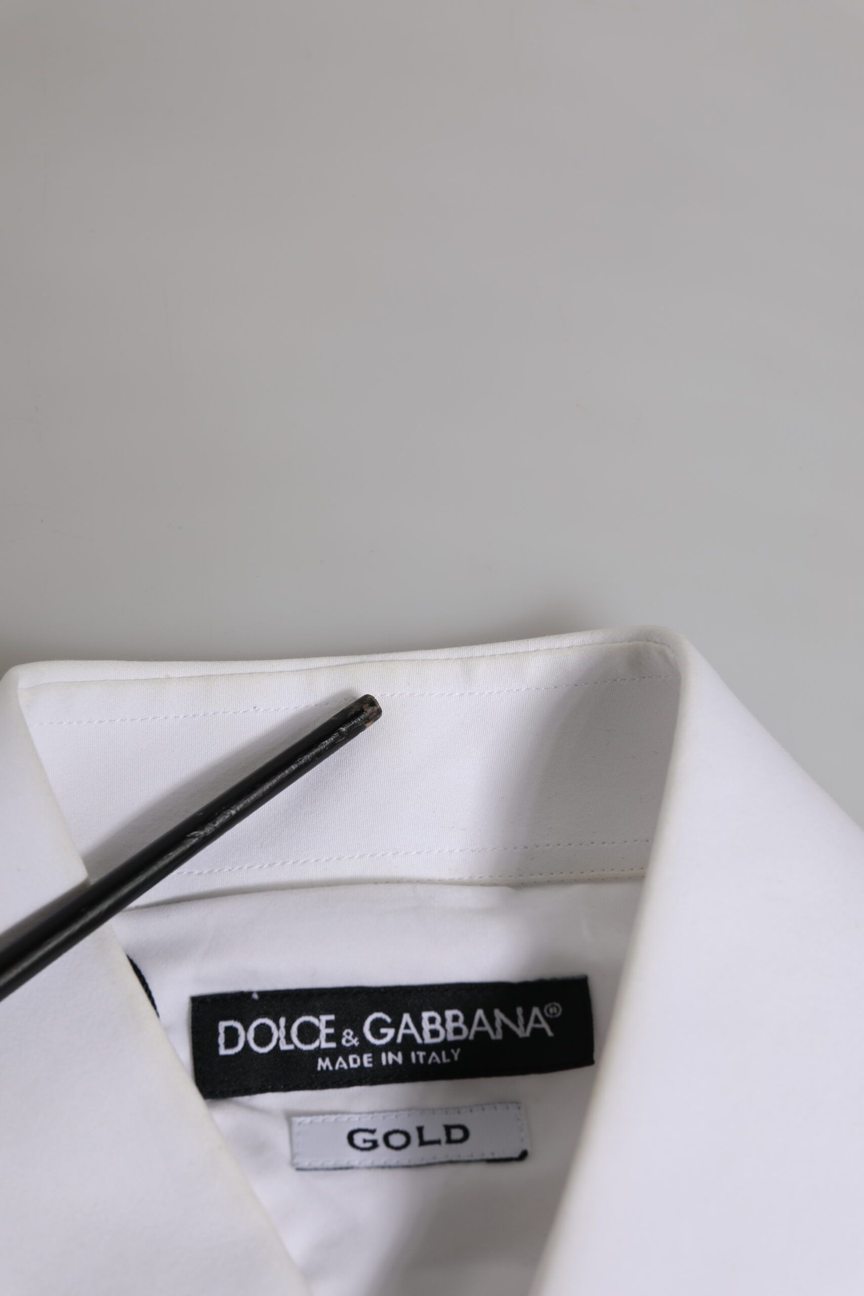Cotton GOLD Long Sleeves Formal Men's Shirt (Pre-Owned) - Dolce & Gabbana - Modalova