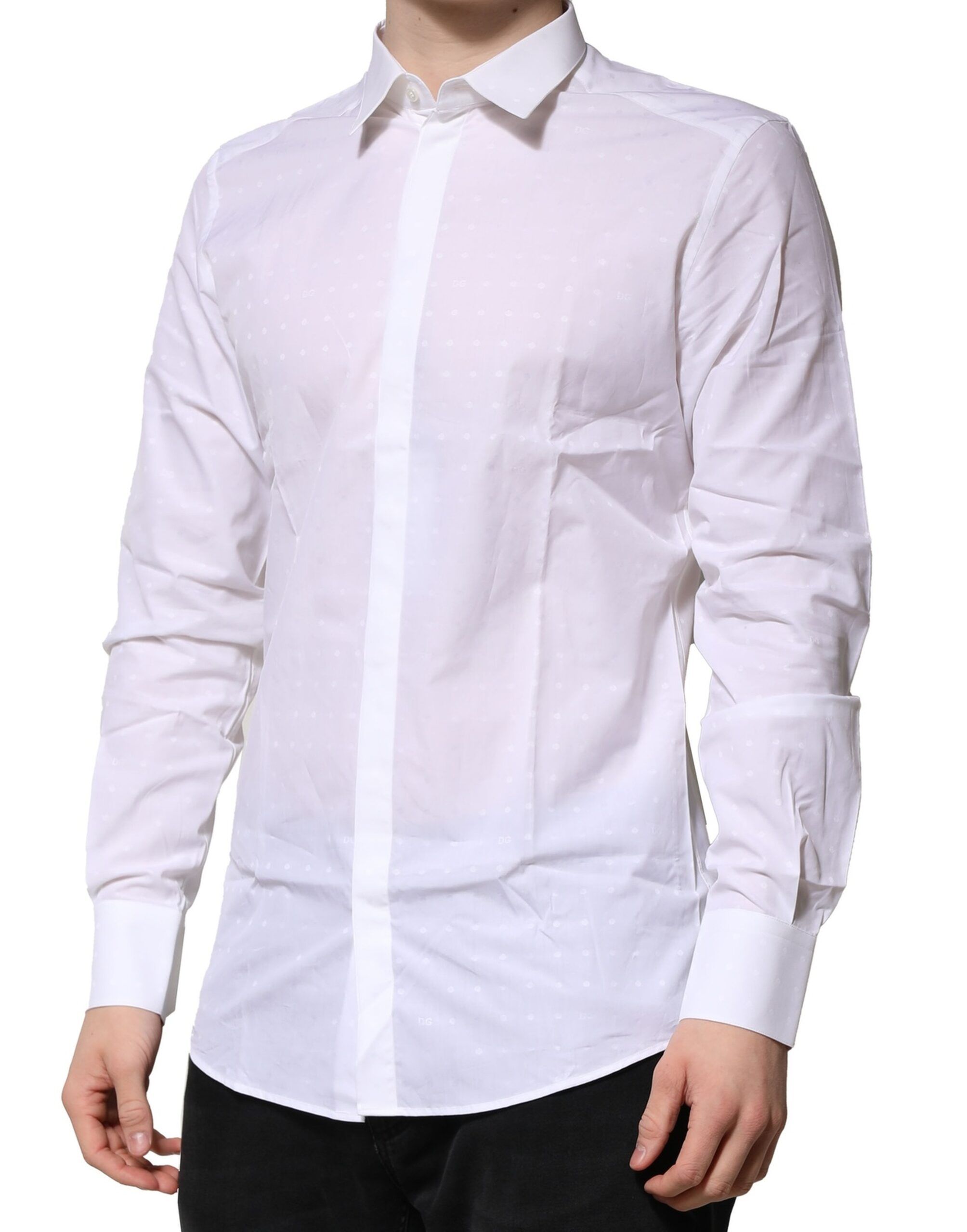 Cotton GOLD Long Sleeves Formal Men's Shirt (Pre-Owned) - Dolce & Gabbana - Modalova