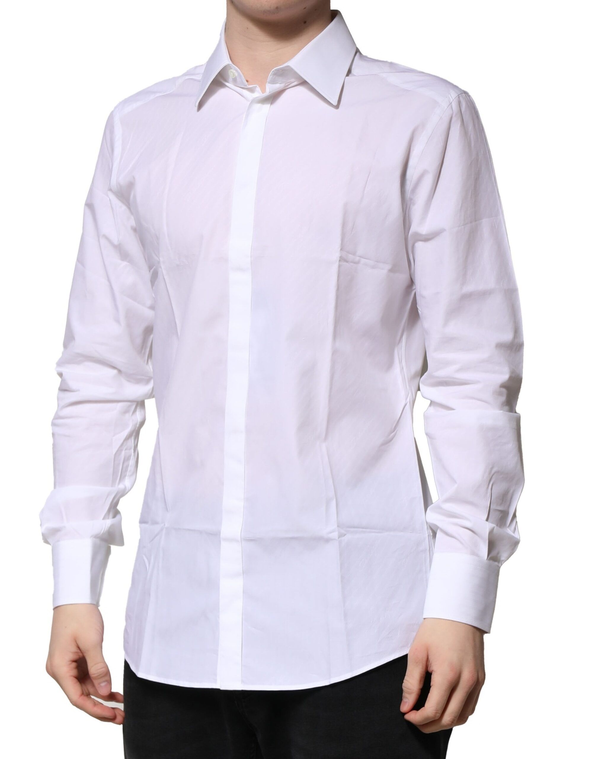 Cotton GOLD Long Sleeves Formal Men's Shirt (Pre-Owned) - Dolce & Gabbana - Modalova