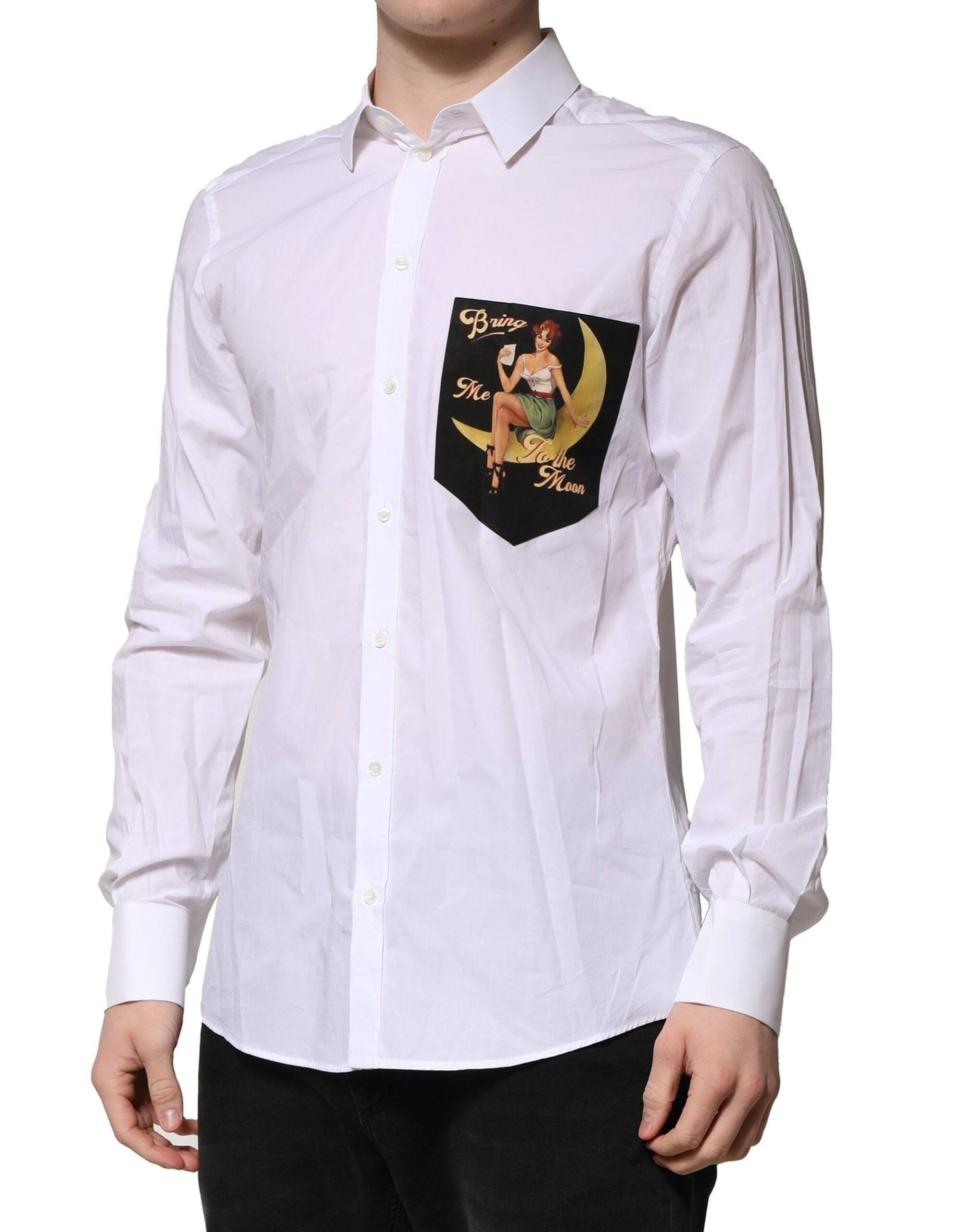 Cotton MARTINI Long Sleeve Formal Men's Shirt (Pre-Owned) - Dolce & Gabbana - Modalova