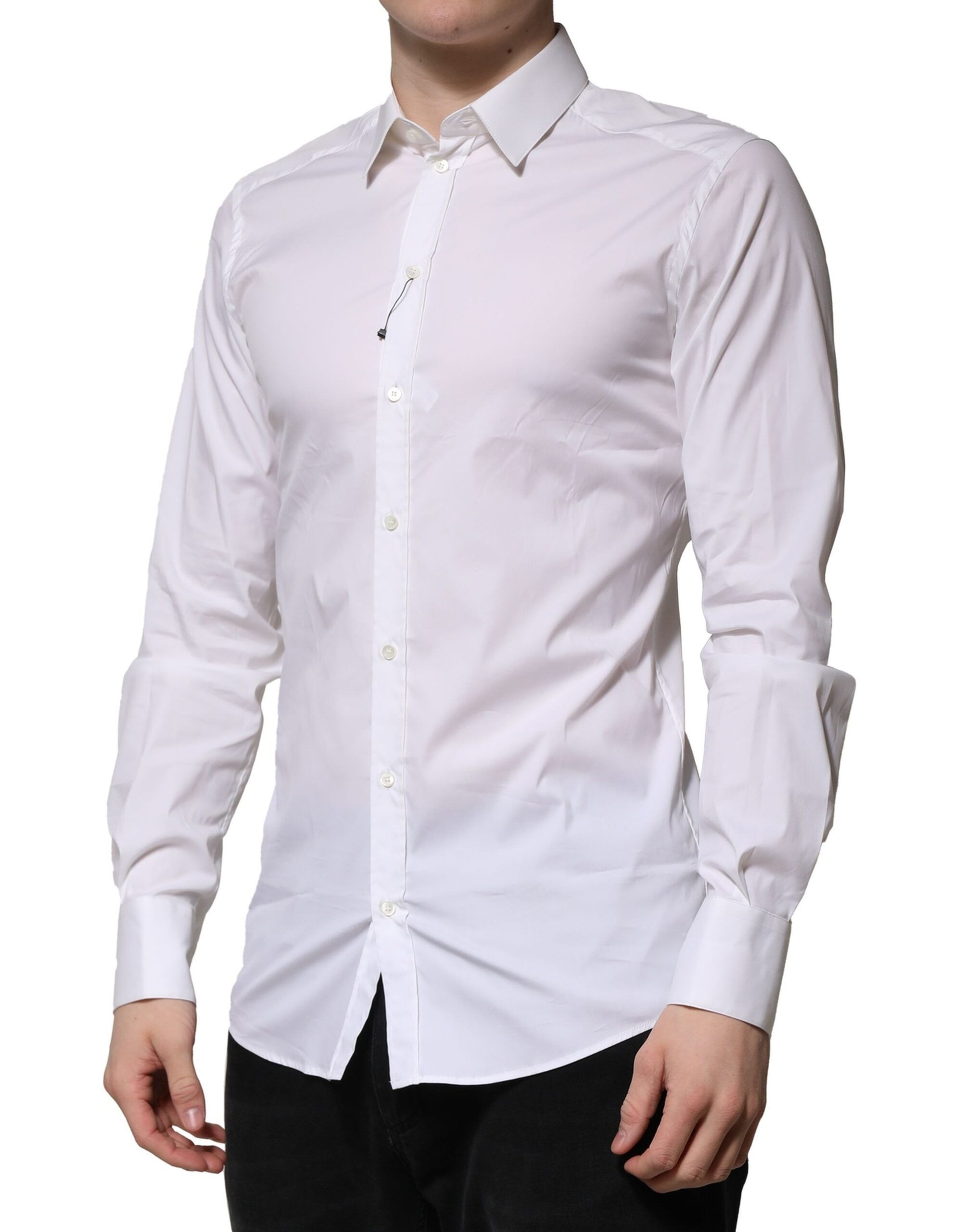 Cotton GOLD Long Sleeves Formal Men's Shirt - Dolce & Gabbana - Modalova