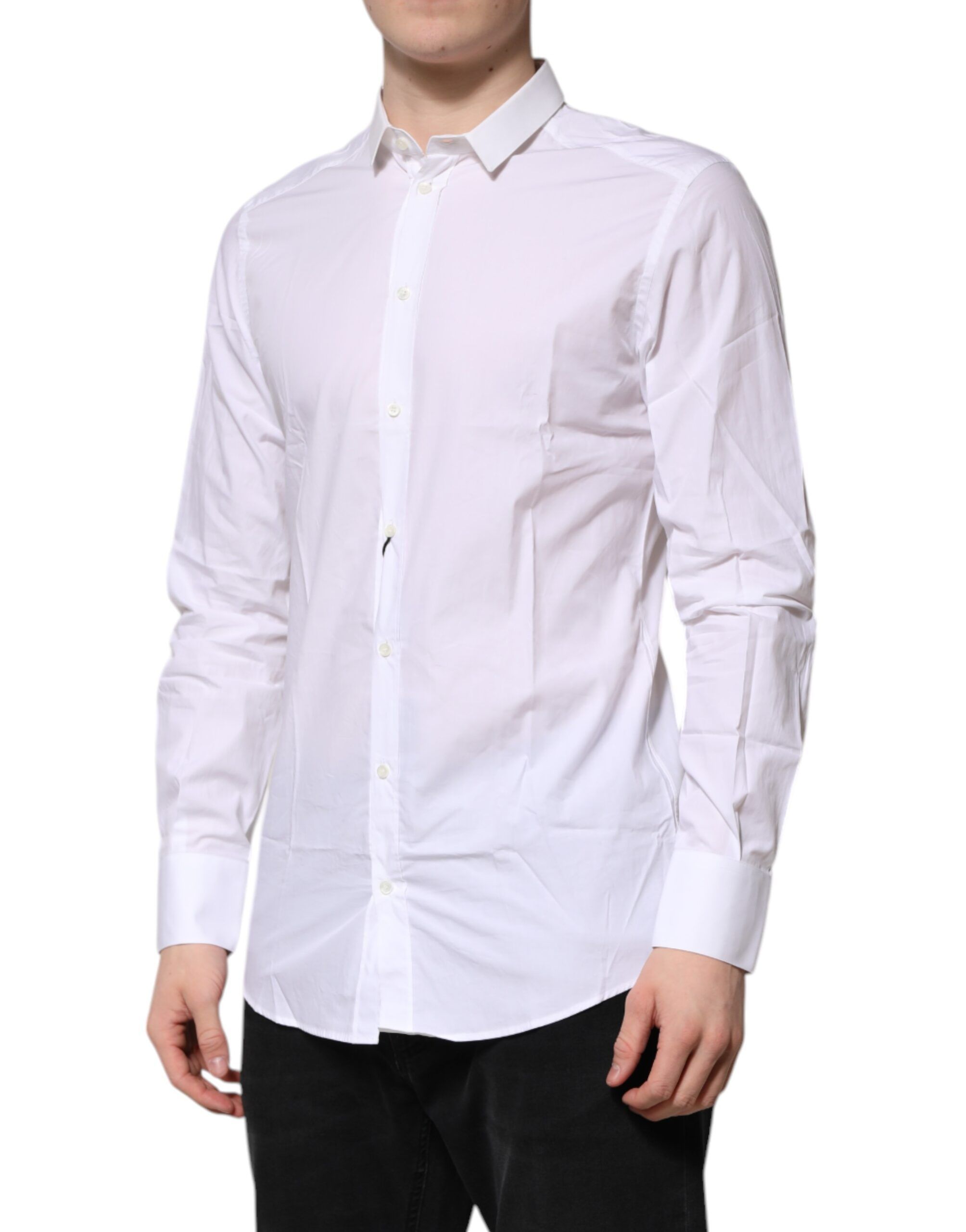 Cotton GOLD Long Sleeves Formal Men's Shirt (Pre-Owned) - Dolce & Gabbana - Modalova