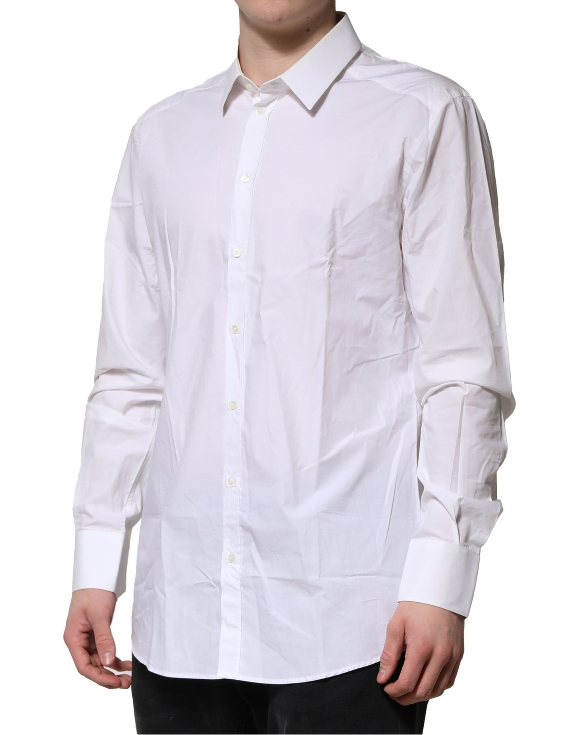 Cotton GOLD Long Sleeves Formal Men's Shirt (Pre-Owned) - Dolce & Gabbana - Modalova