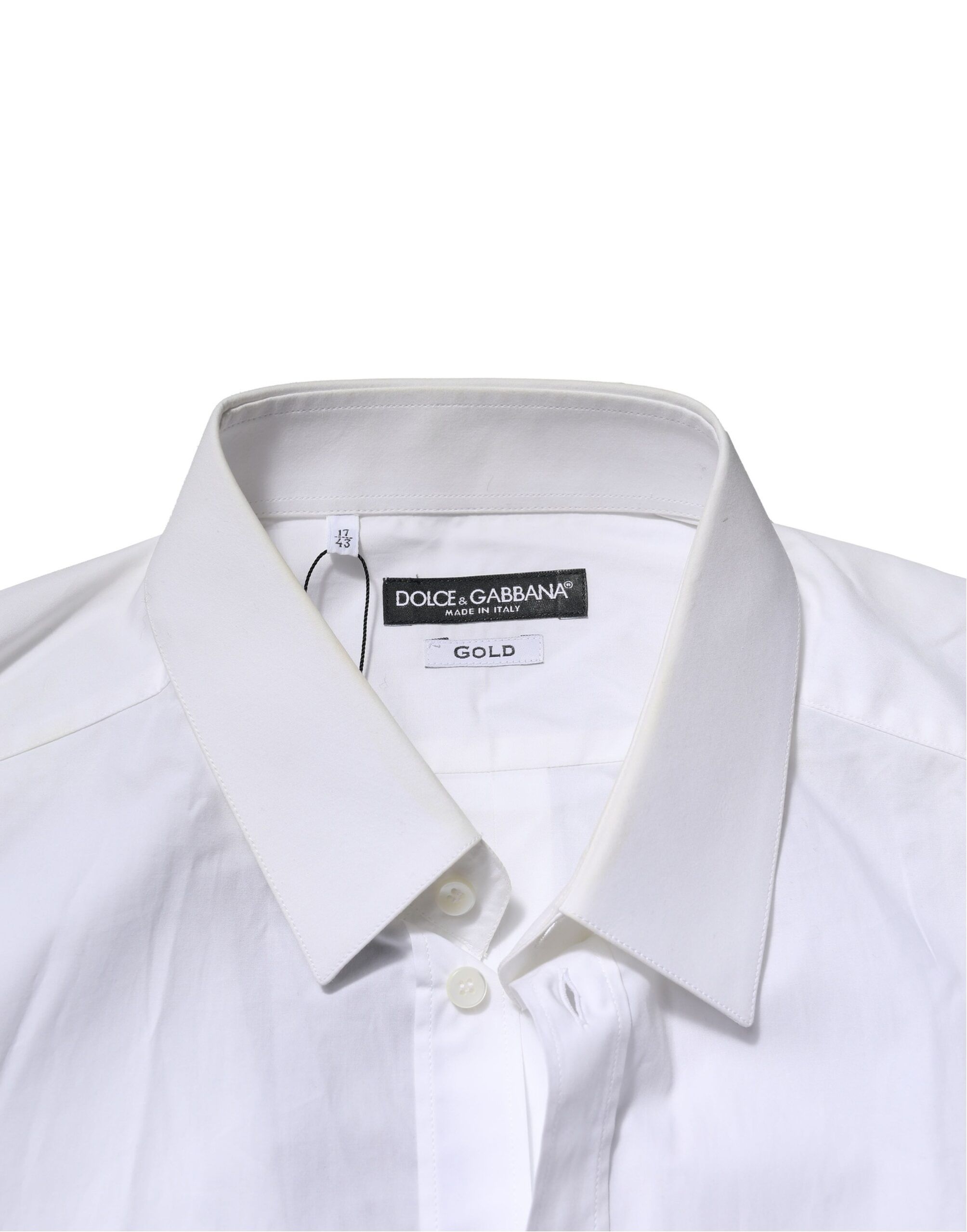 Cotton GOLD Long Sleeves Formal Men's Shirt (Pre-Owned) - Dolce & Gabbana - Modalova