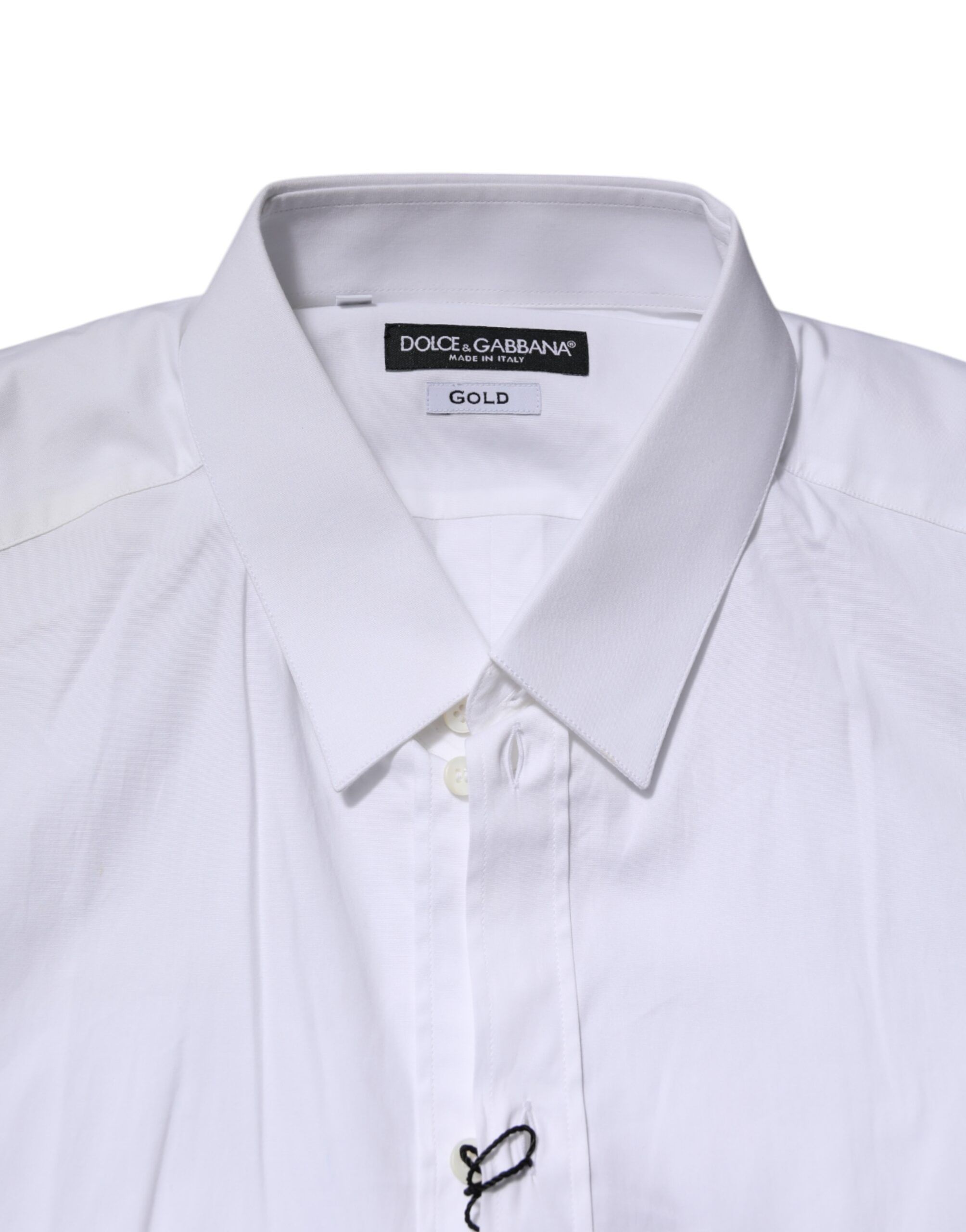 Cotton GOLD Long Sleeves Formal Men's Shirt - Dolce & Gabbana - Modalova