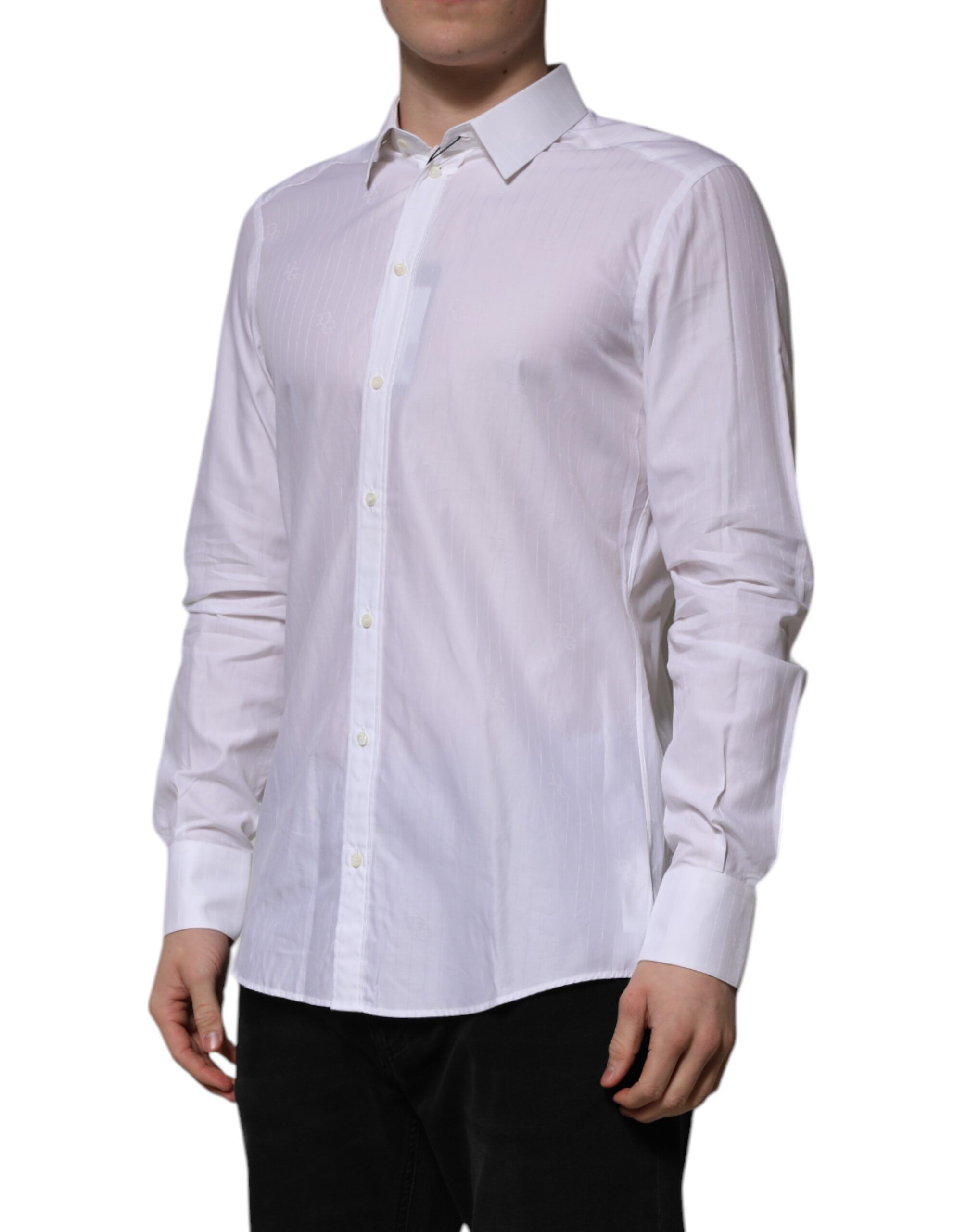 Cotton MARTINI Long Sleeve Formal Men's Shirt - Dolce & Gabbana - Modalova