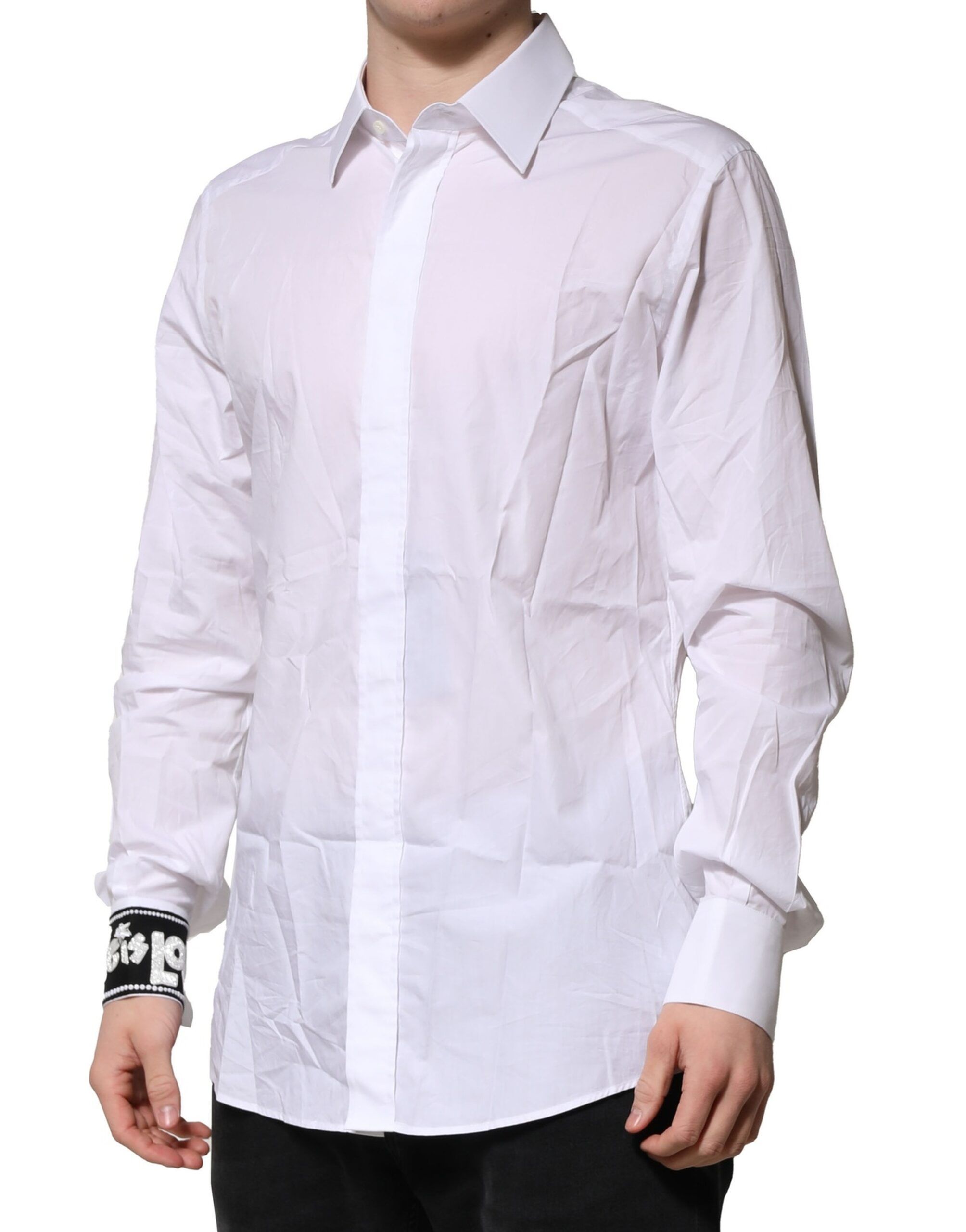 Cotton GOLD Long Sleeves Formal Men's Shirt (Pre-Owned) - Dolce & Gabbana - Modalova