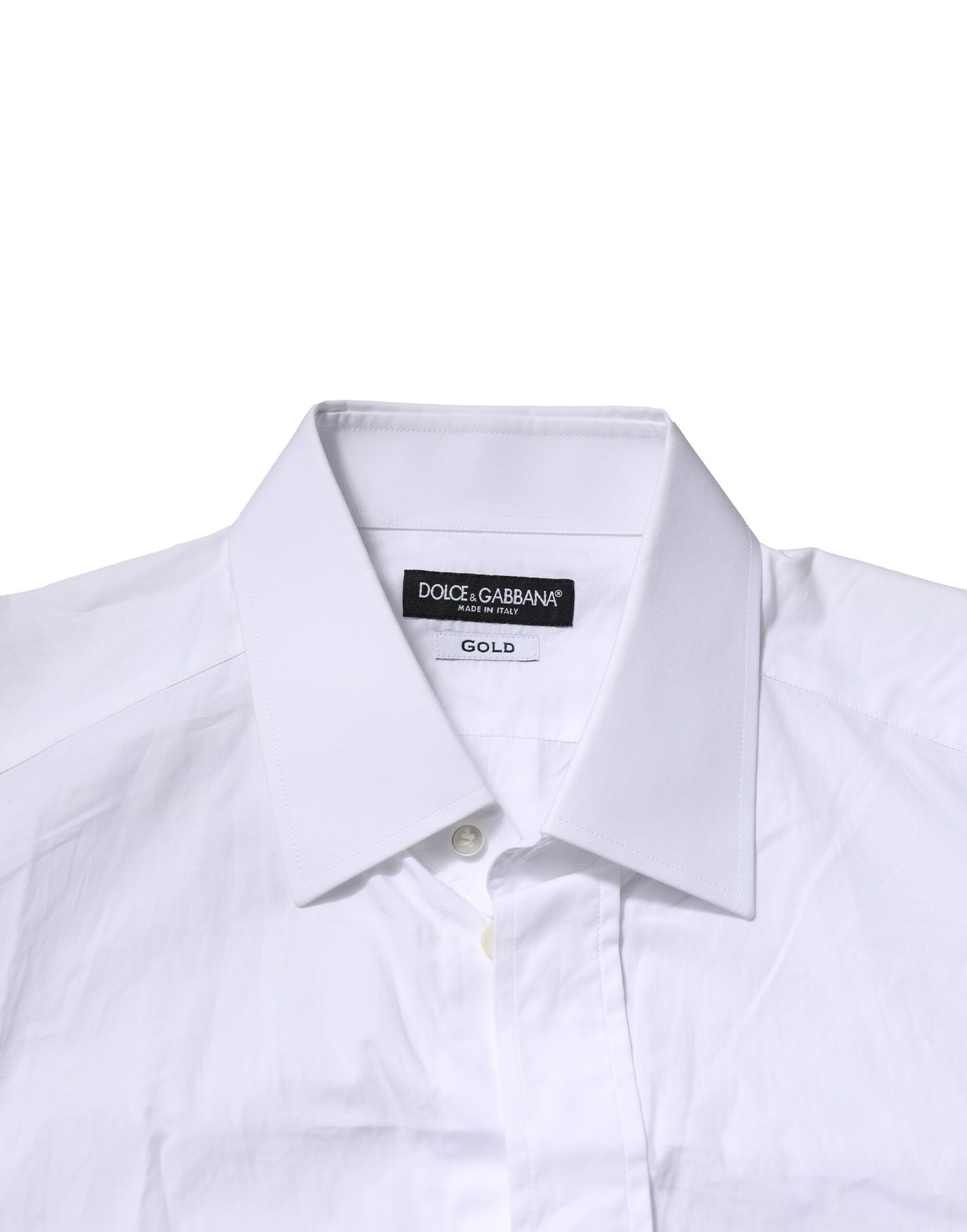 Cotton GOLD Long Sleeves Formal Men's Shirt (Pre-Owned) - Dolce & Gabbana - Modalova