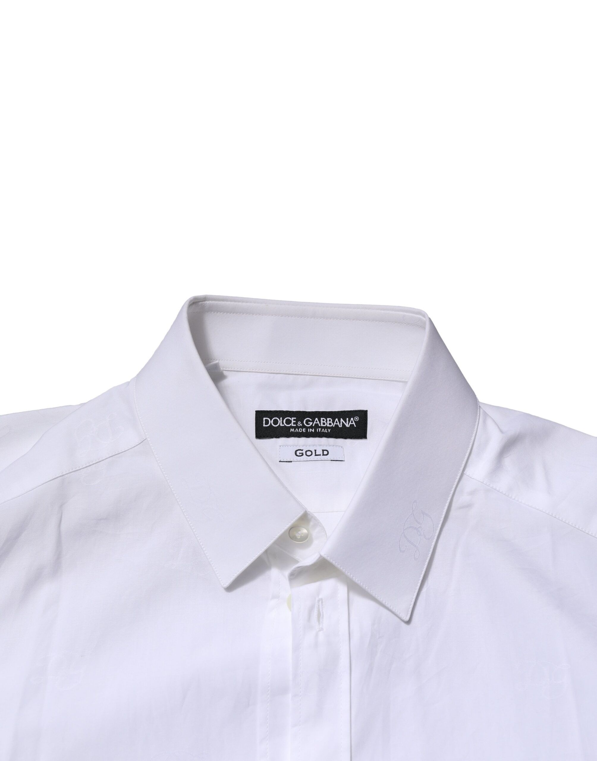 Cotton GOLD Long Sleeves Formal Men's Shirt (Pre-Owned) - Dolce & Gabbana - Modalova