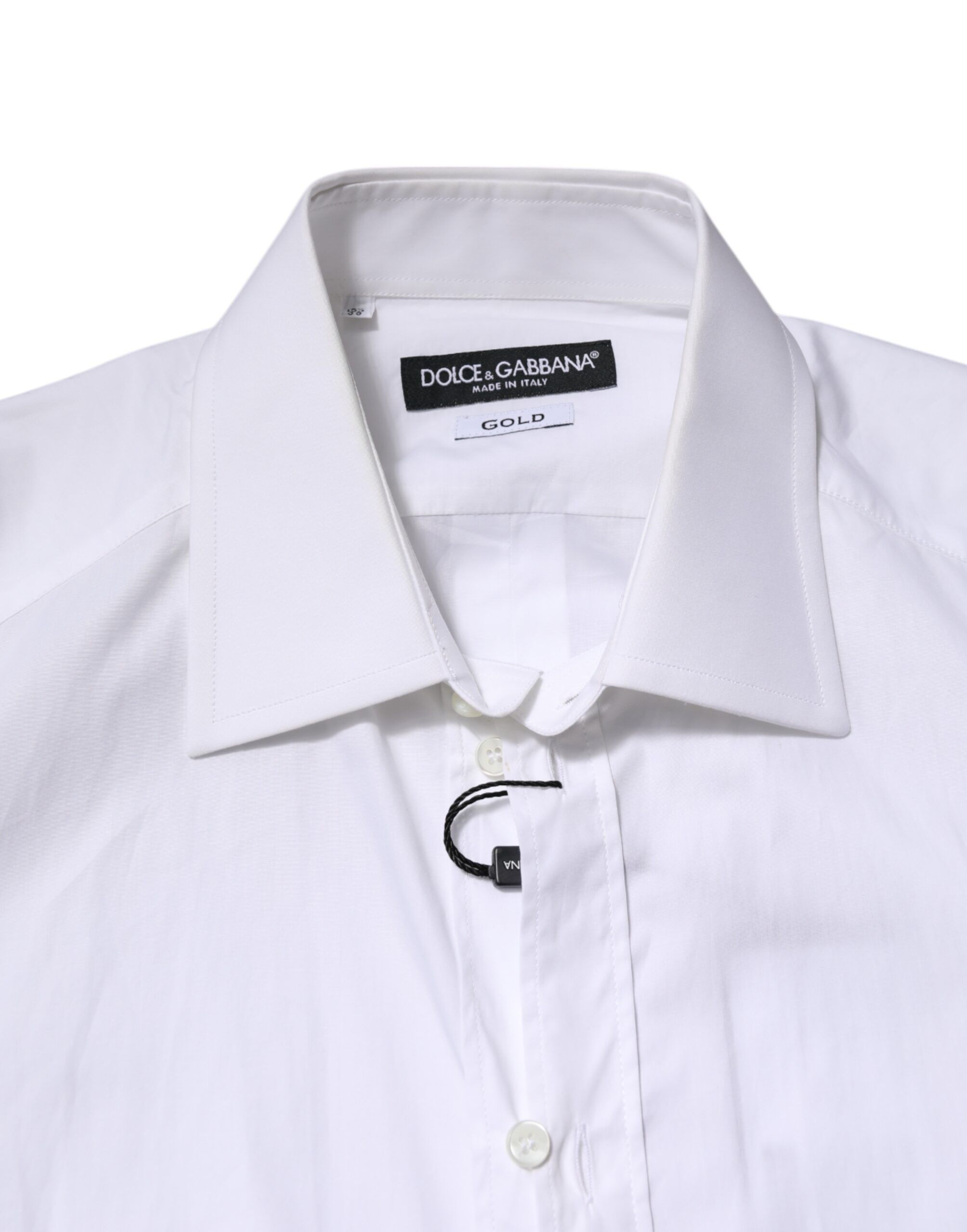 GOLD Long Sleeves Dress Men Formal Men's Shirt - Dolce & Gabbana - Modalova
