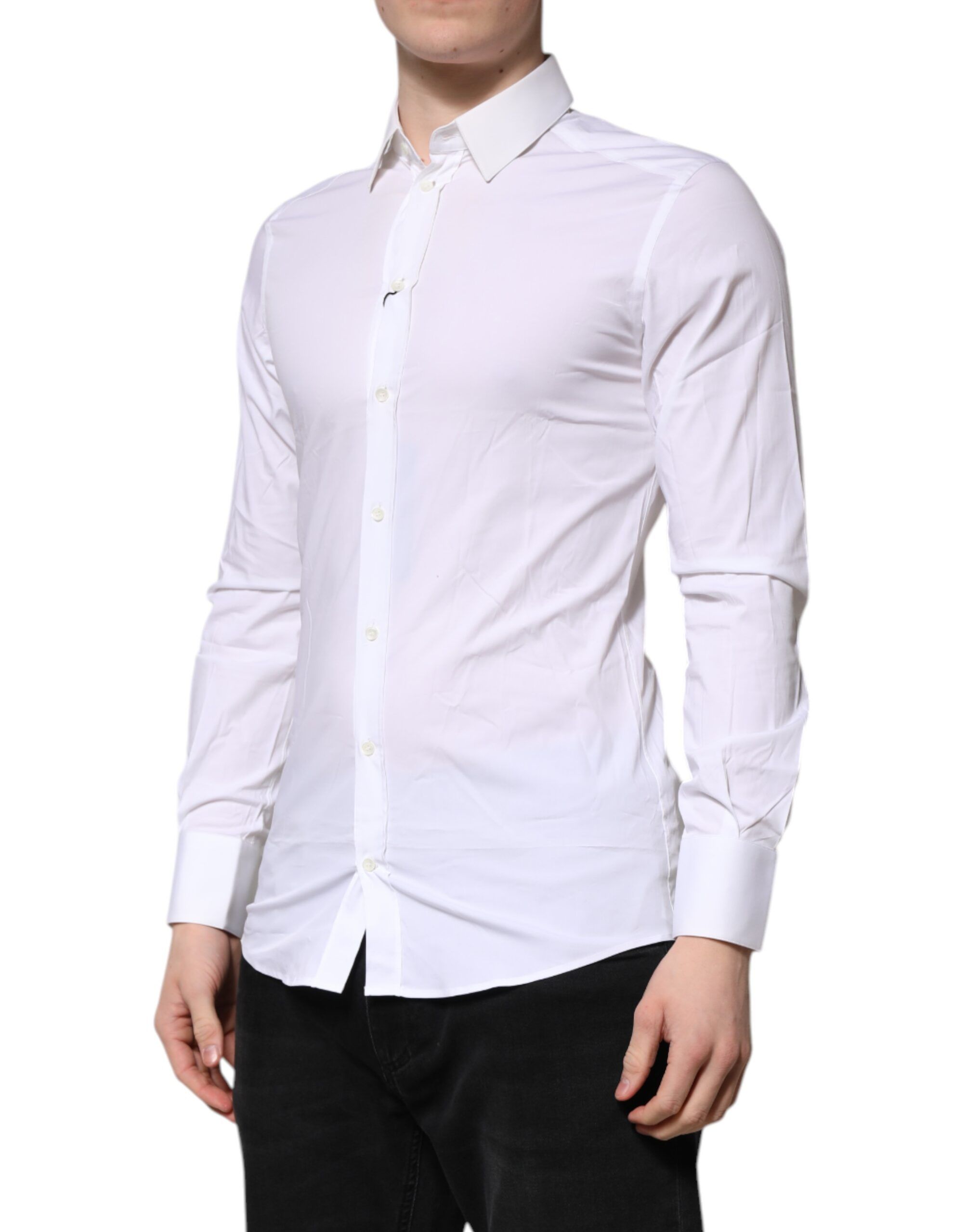 GOLD Long Sleeves Dress Formal Men's Shirt - Dolce & Gabbana - Modalova