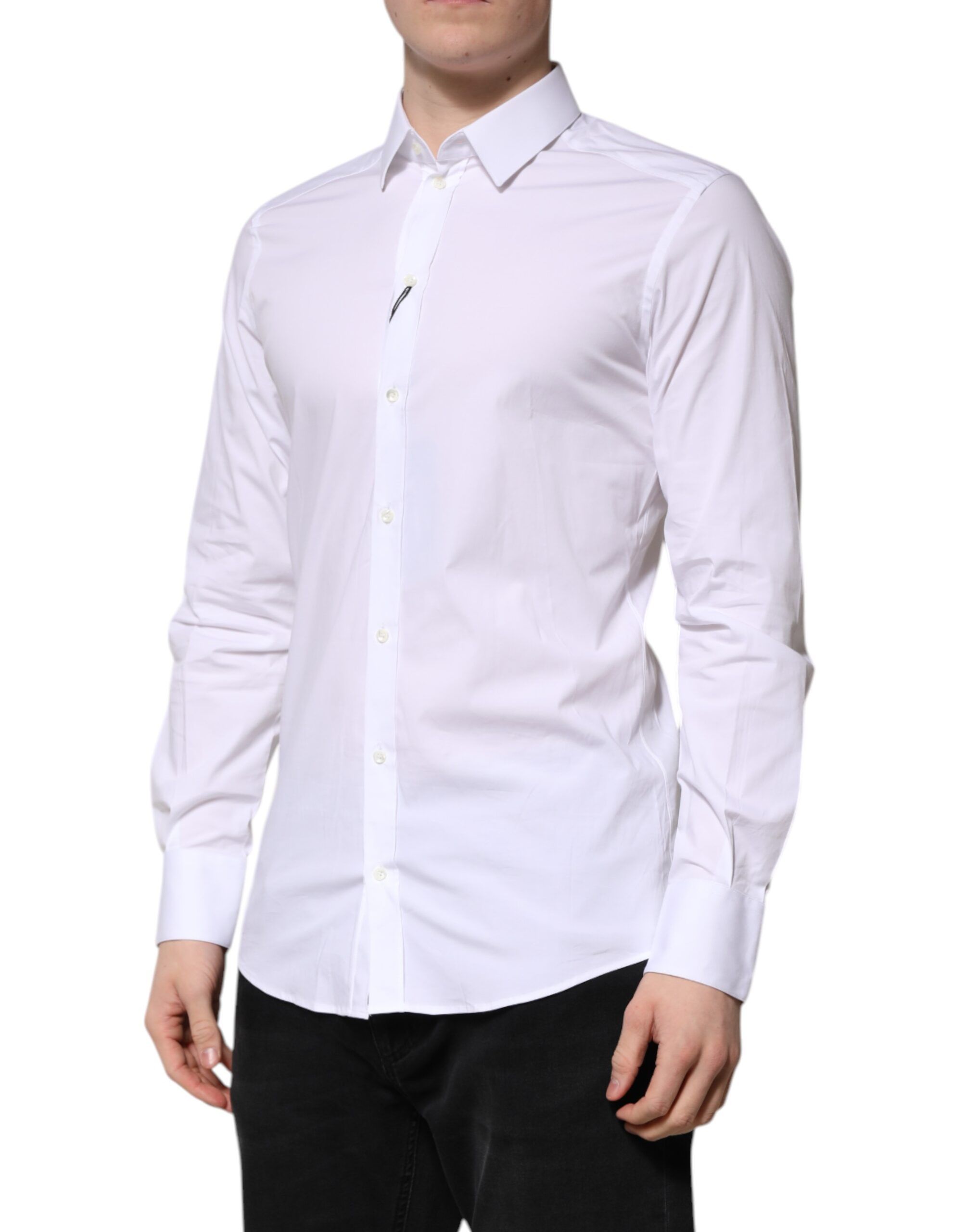 Cotton GOLD Long Sleeves Formal Men's Shirt - Dolce & Gabbana - Modalova