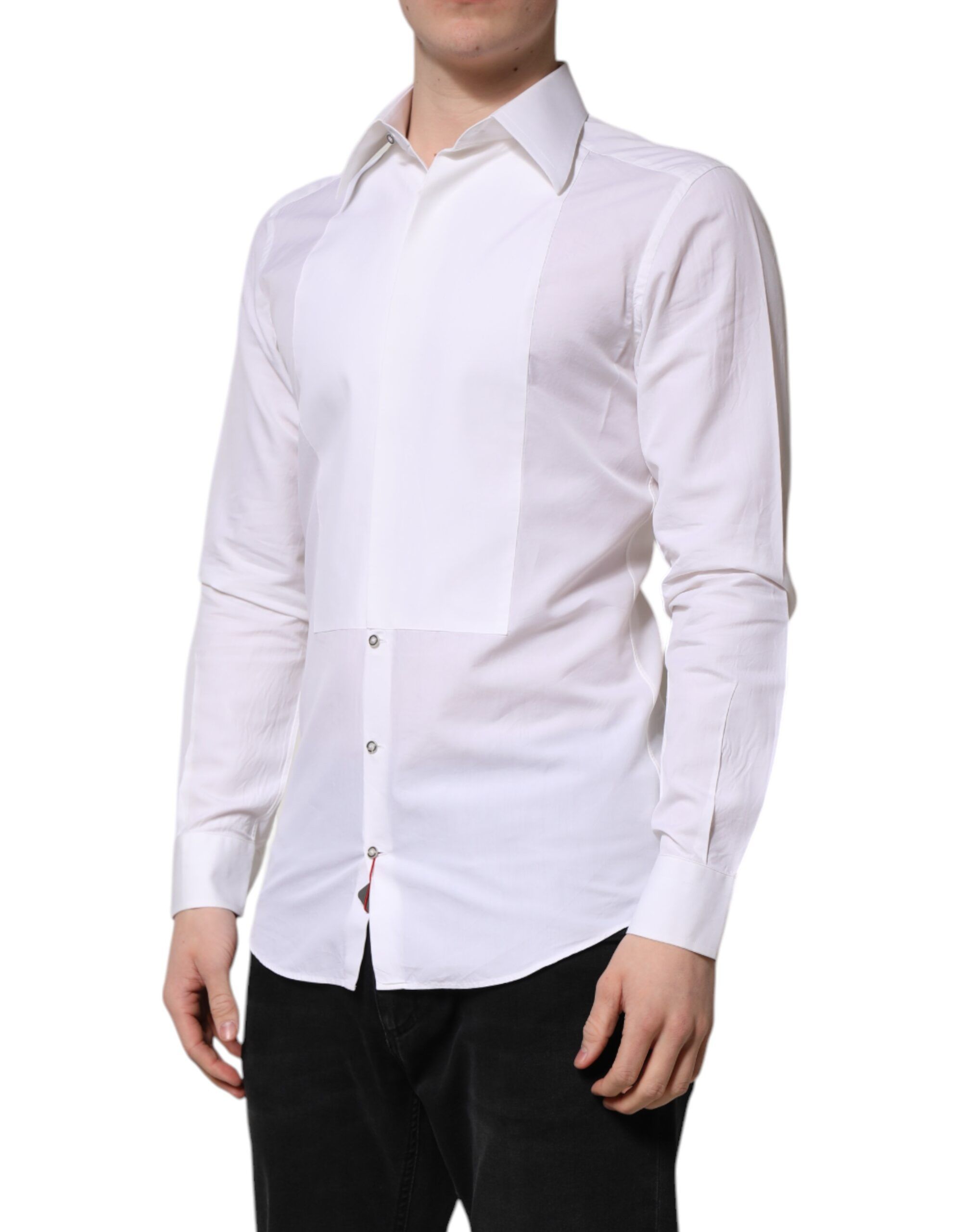 GOLD Cotton Poplin Dress Formal Men's Shirt (Pre-Owned) - Dolce & Gabbana - Modalova