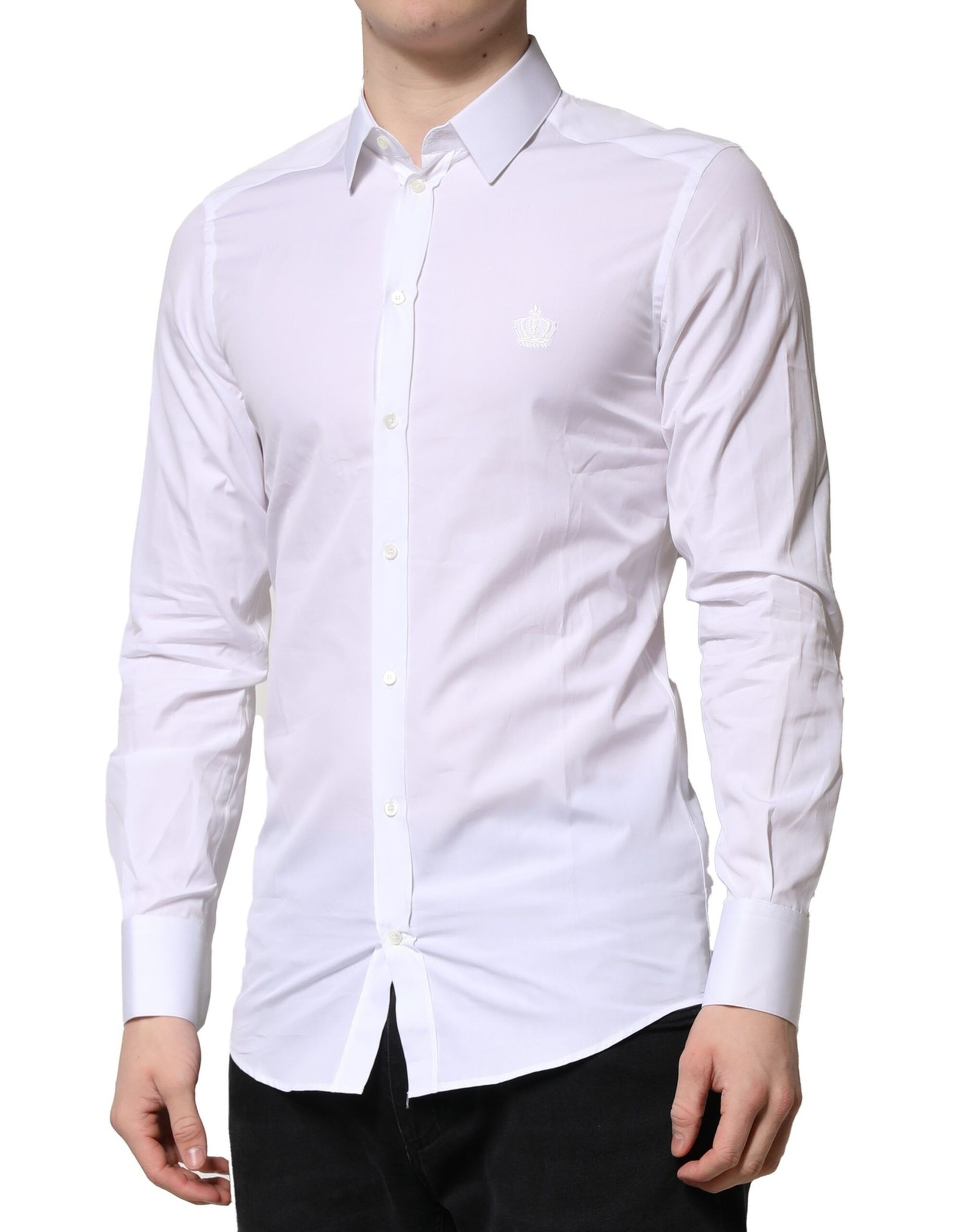 GOLD Cotton Long Sleeves Men Formal Men's Shirt (Pre-Owned) - Dolce & Gabbana - Modalova