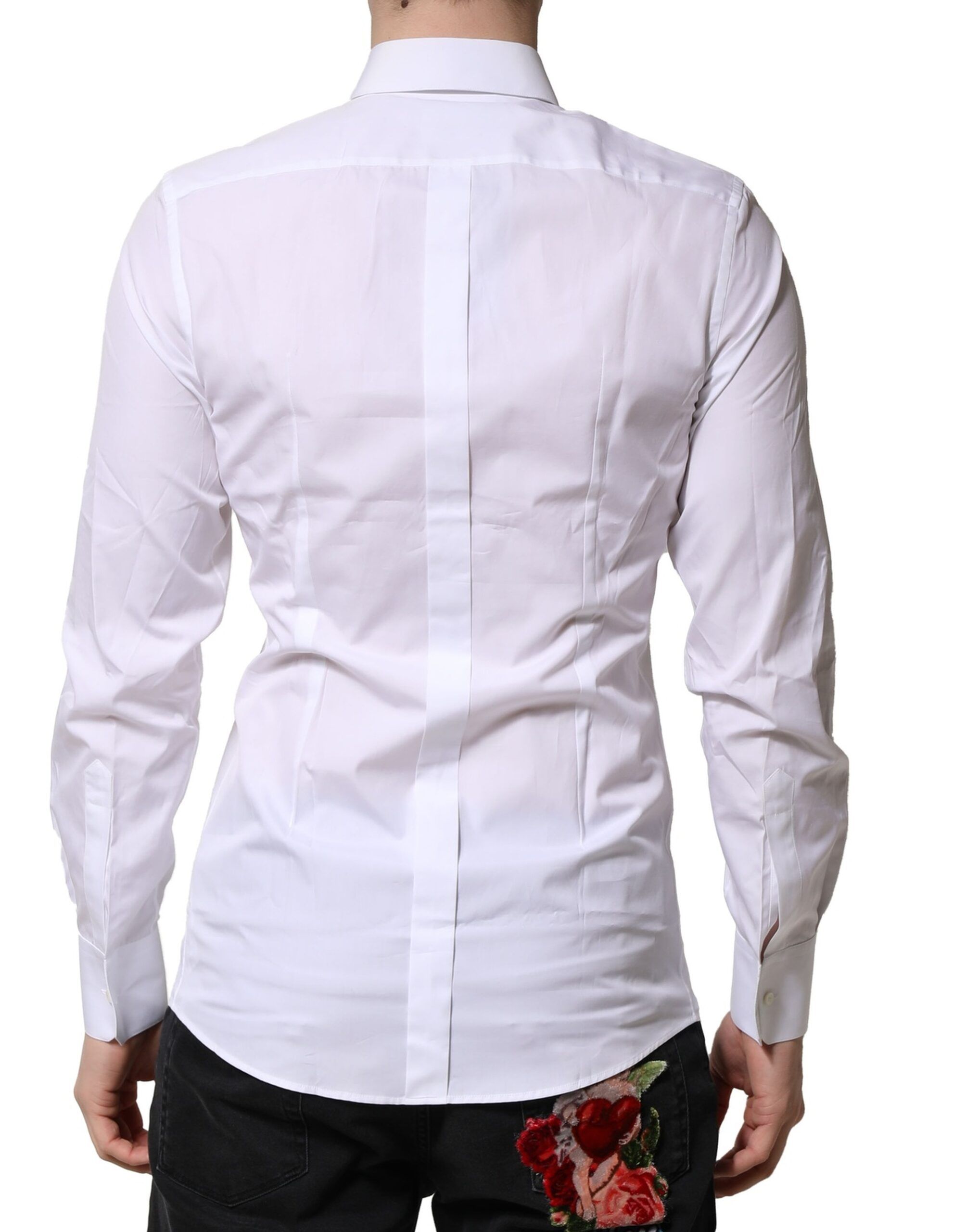 GOLD Cotton Long Sleeves Men Formal Men's Shirt (Pre-Owned) - Dolce & Gabbana - Modalova