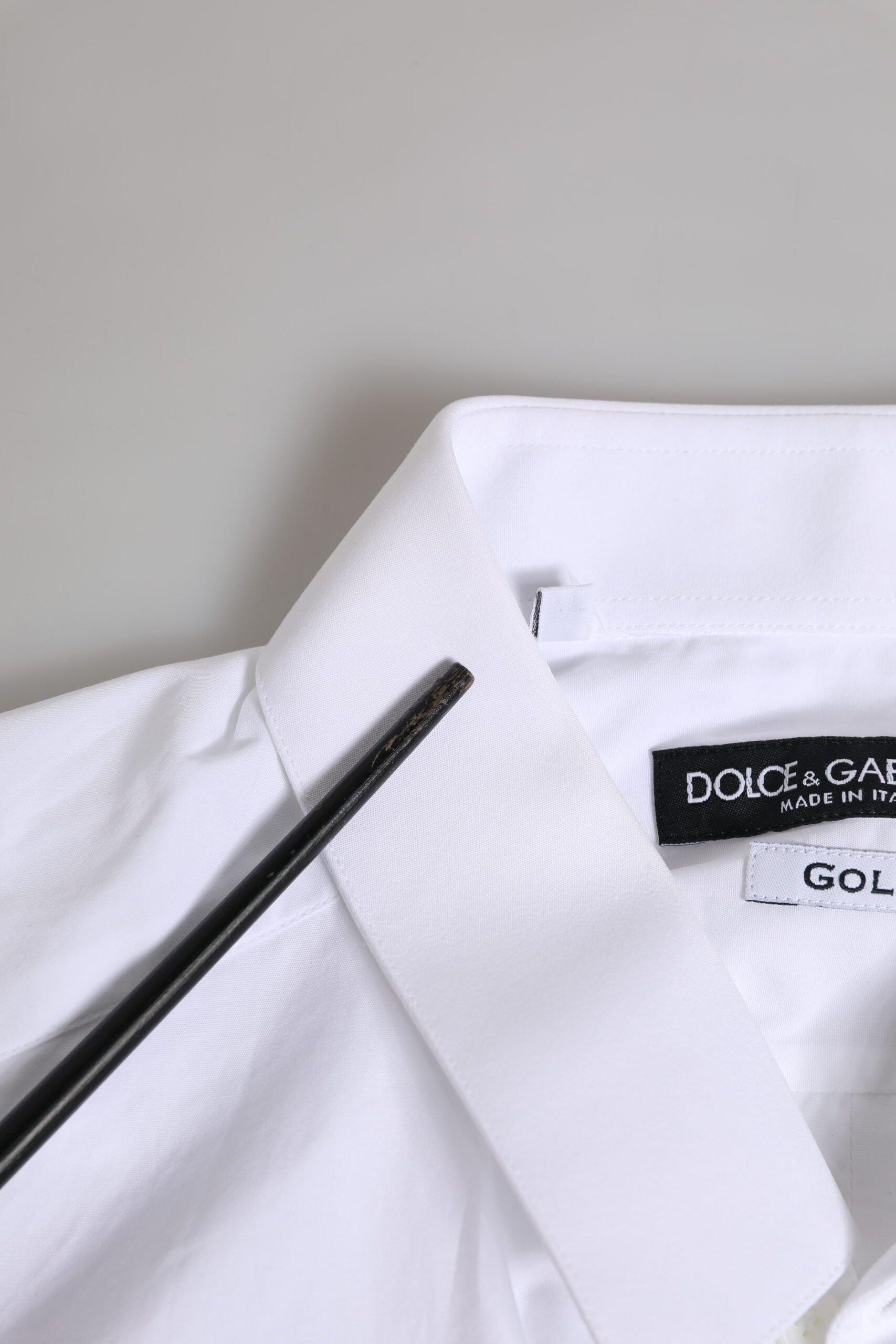GOLD Cotton Long Sleeves Men Formal Men's Shirt (Pre-Owned) - Dolce & Gabbana - Modalova
