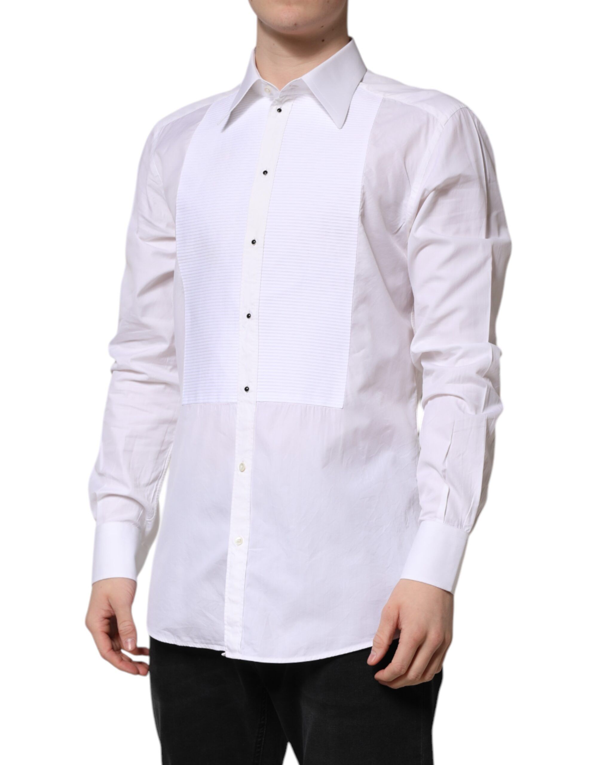 GOLD Cotton Long Sleeves Formal Men's Shirt (Pre-Owned) - Dolce & Gabbana - Modalova