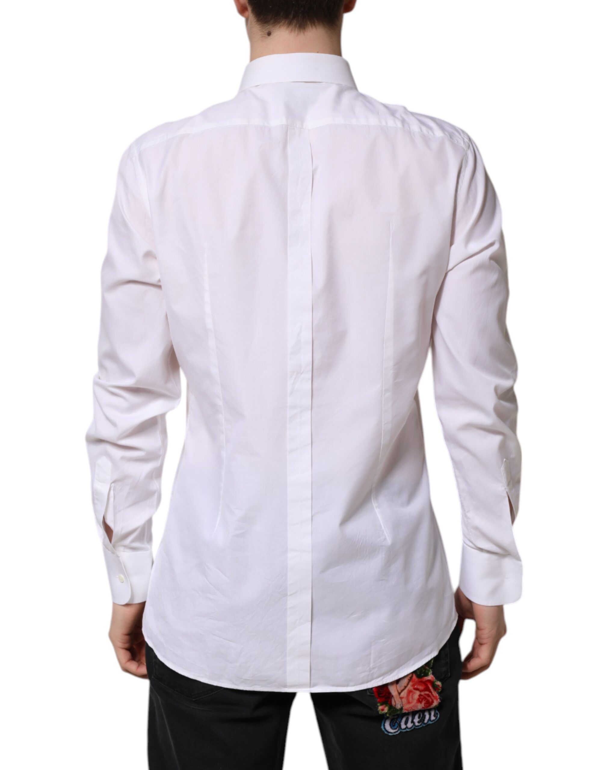 GOLD Cotton Long Sleeves Formal Men's Shirt (Pre-Owned) - Dolce & Gabbana - Modalova