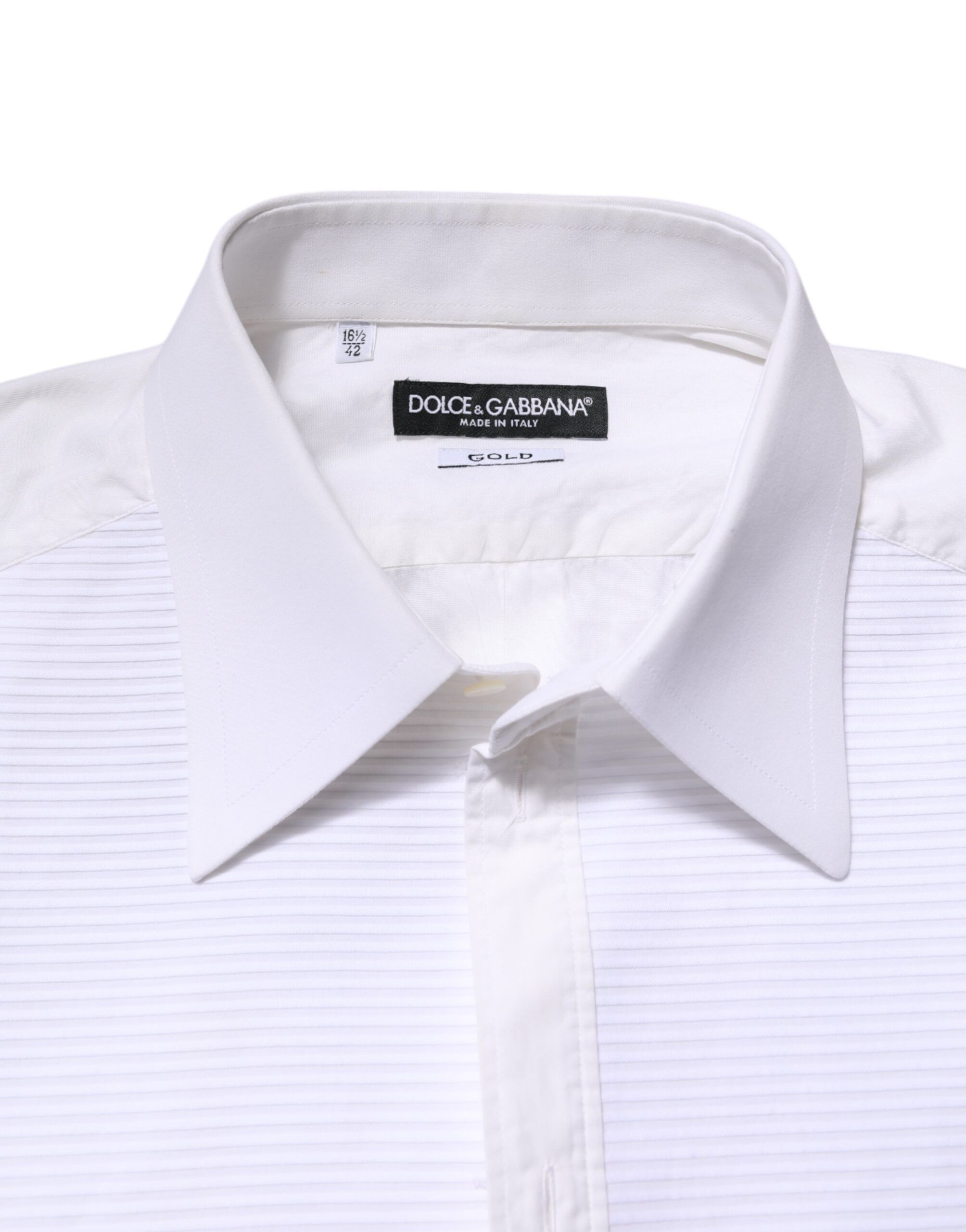 GOLD Cotton Long Sleeves Formal Men's Shirt (Pre-Owned) - Dolce & Gabbana - Modalova