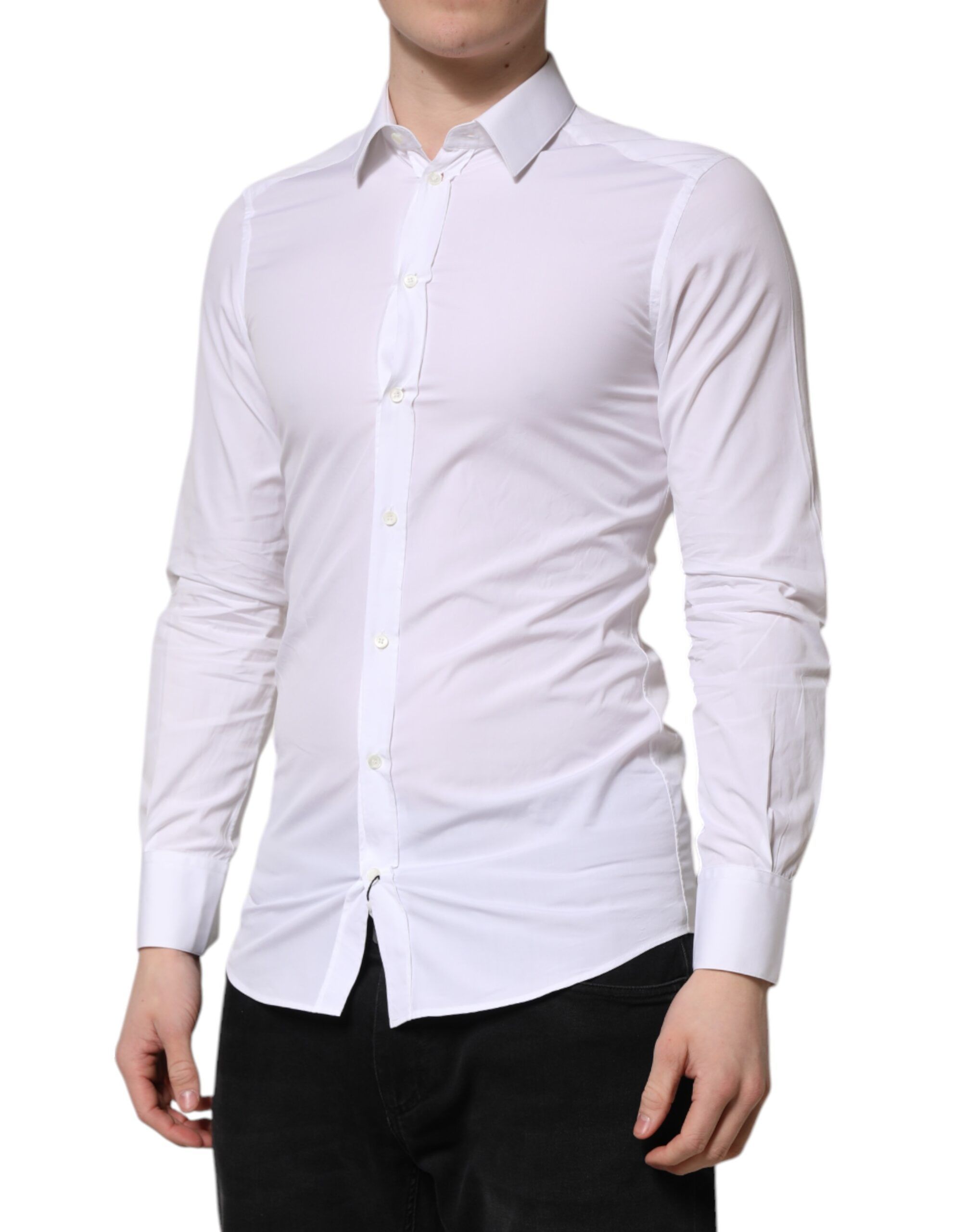 GOLD Cotton Long Sleeve Men Formal Men's Shirt (Pre-Owned) - Dolce & Gabbana - Modalova