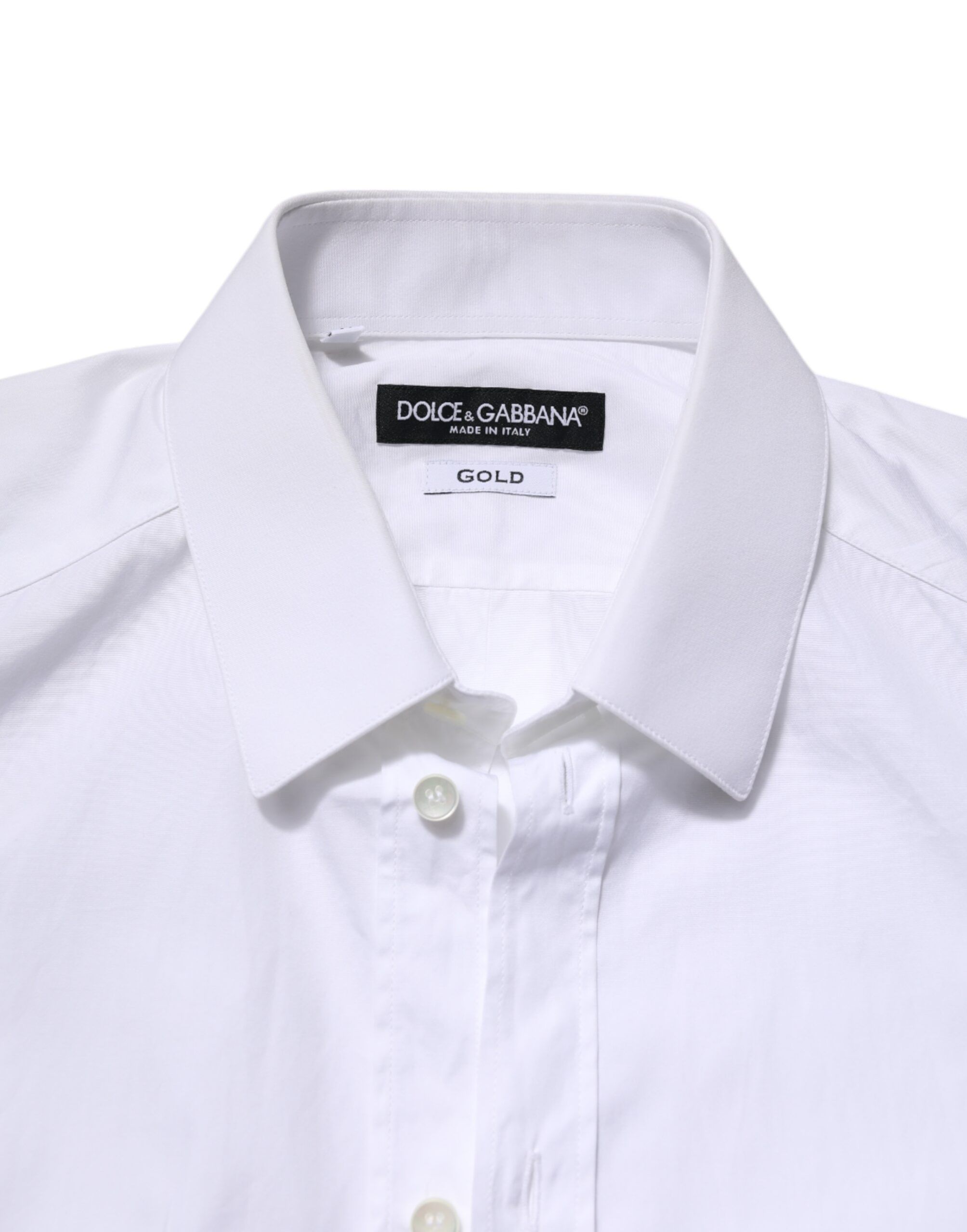 GOLD Cotton Long Sleeve Men Formal Men's Shirt (Pre-Owned) - Dolce & Gabbana - Modalova