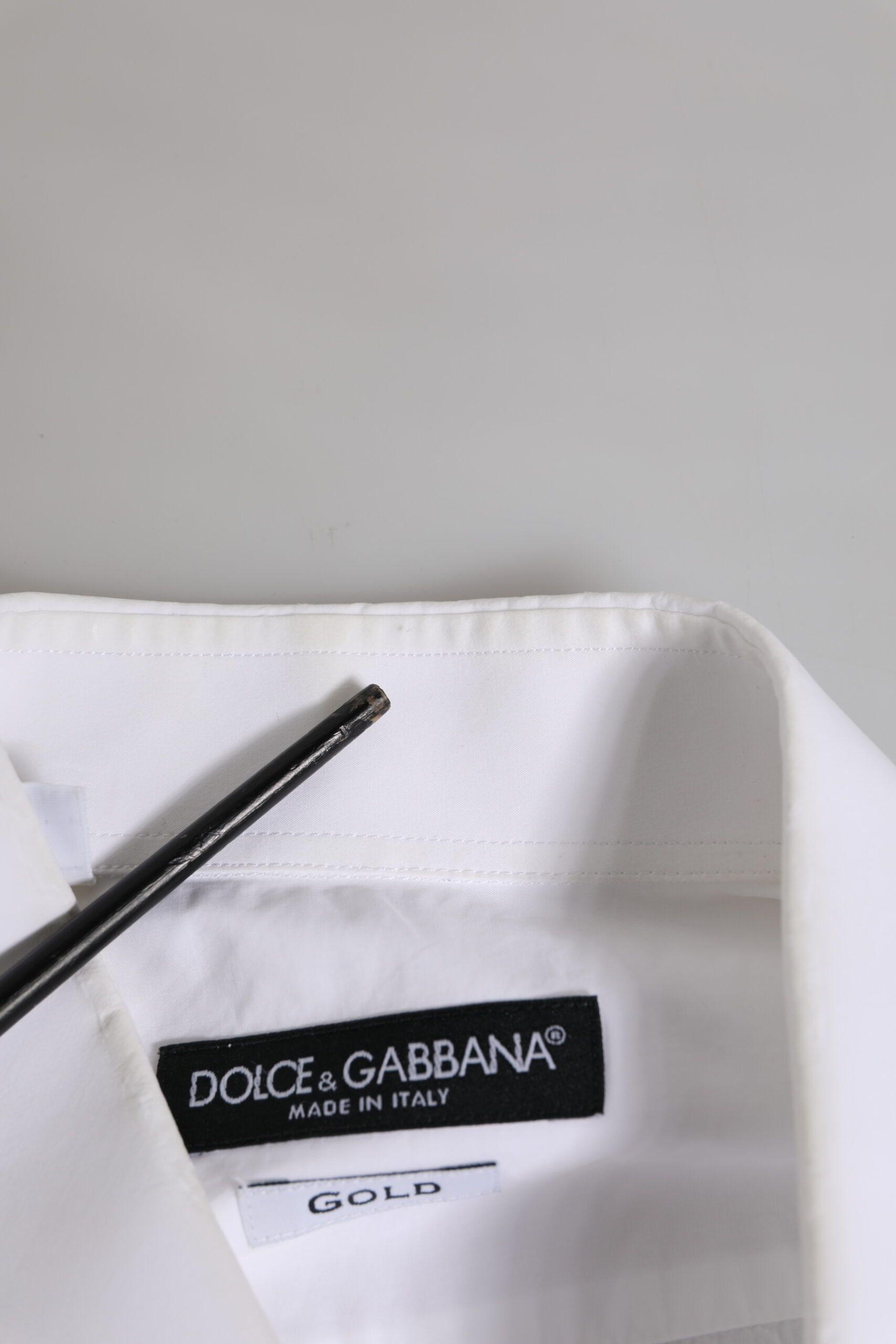 GOLD Cotton Men Dress Formal Men's Shirt (Pre-Owned) - Dolce & Gabbana - Modalova