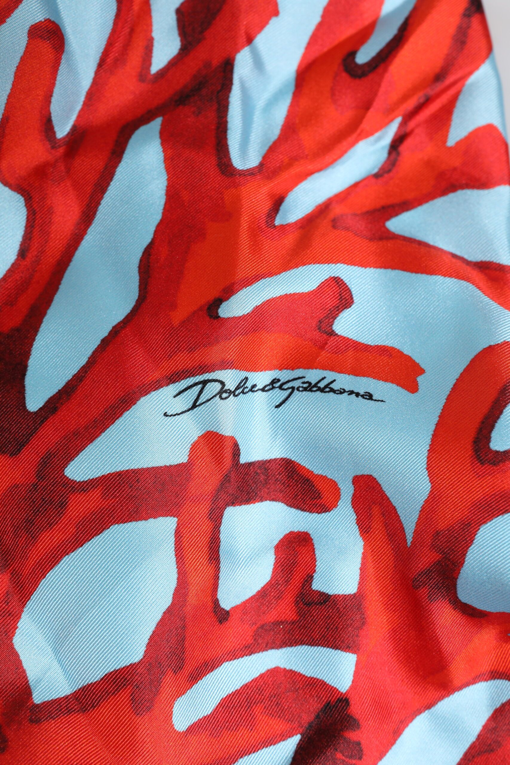 Blue Red Coral Print Wrap Robe Coat Men's Jacket - Dolce & Gabbana - Modalova