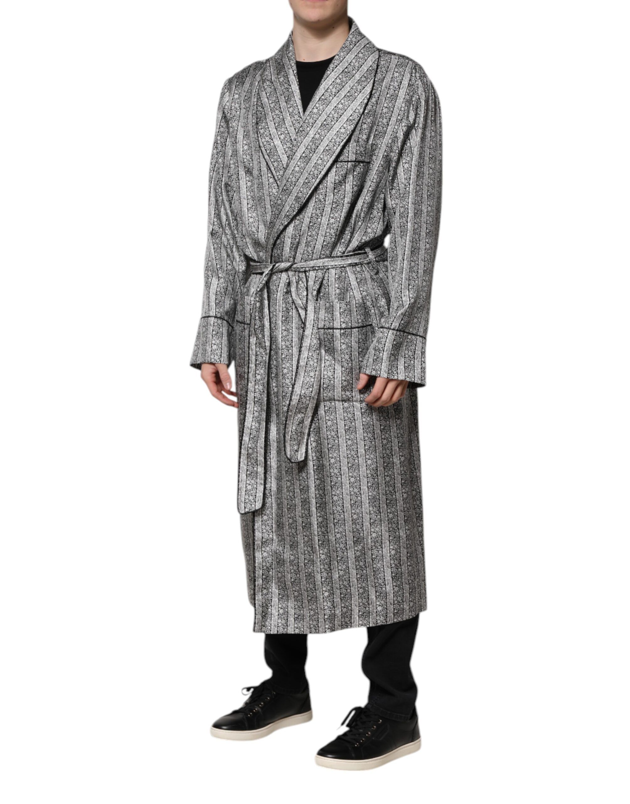 Floral Robe Coat Wrap Men's Jacket - Dolce & Gabbana - Modalova