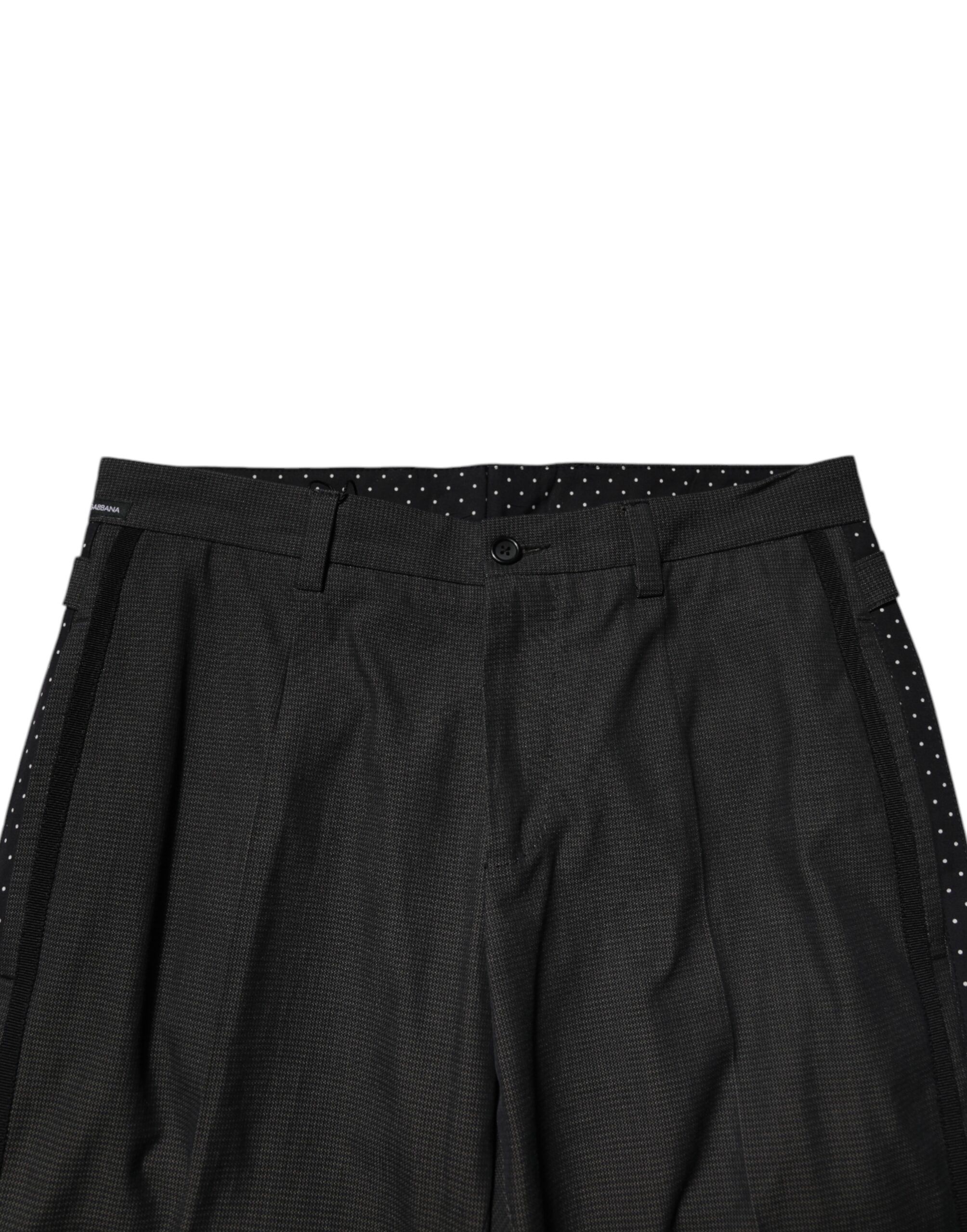 Cotton Patterned Formal Men's Pants - Dolce & Gabbana - Modalova