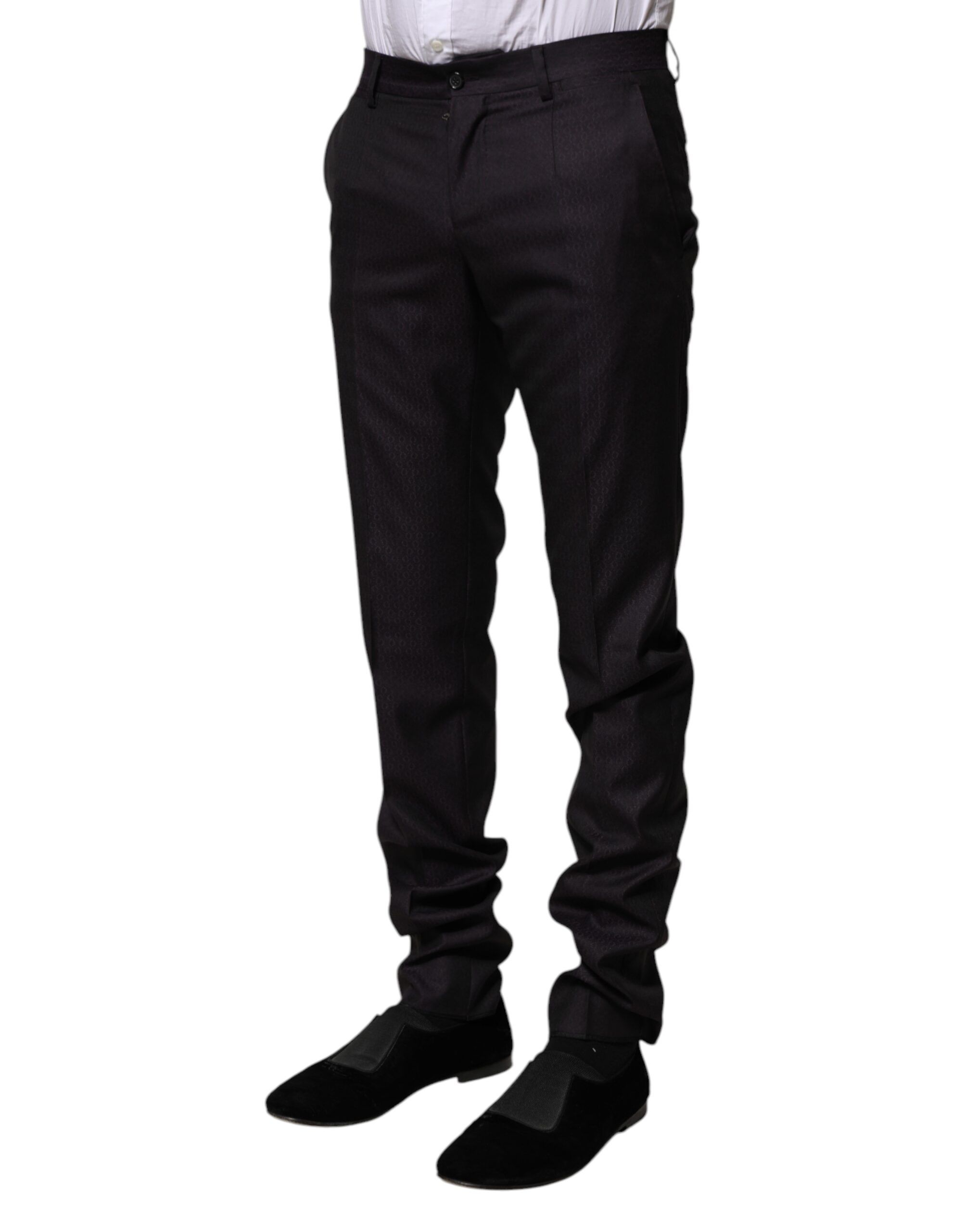 Wool Patterned Formal Men's Pants - Dolce & Gabbana - Modalova