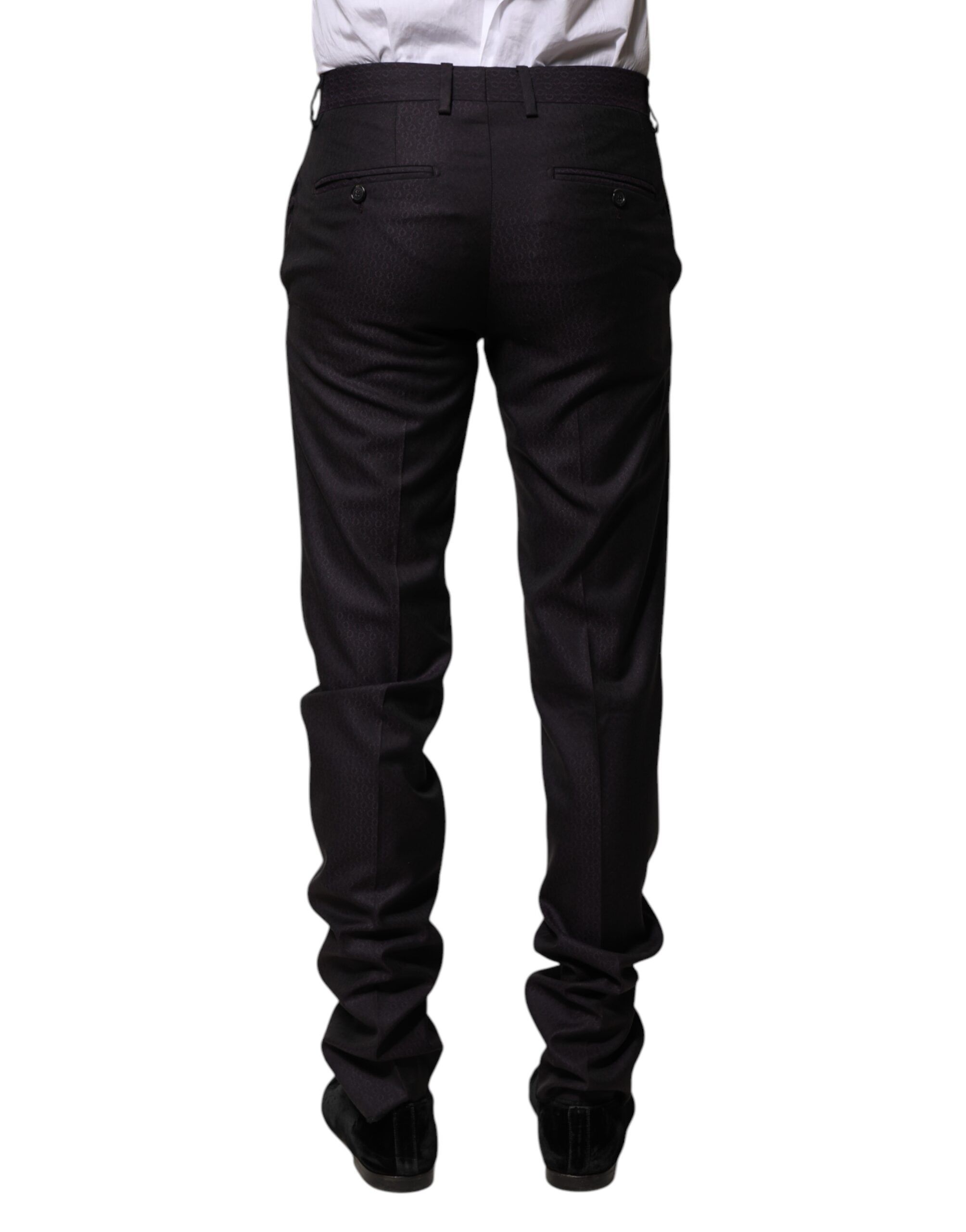 Wool Patterned Formal Men's Pants - Dolce & Gabbana - Modalova