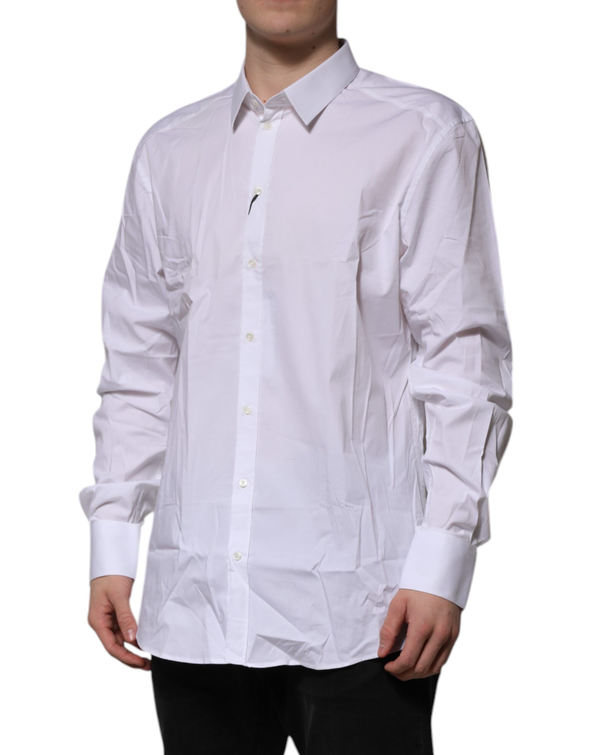 GOLD Long Sleeve Dress Formal Men's Shirt (Pre-Owned) - Dolce & Gabbana - Modalova