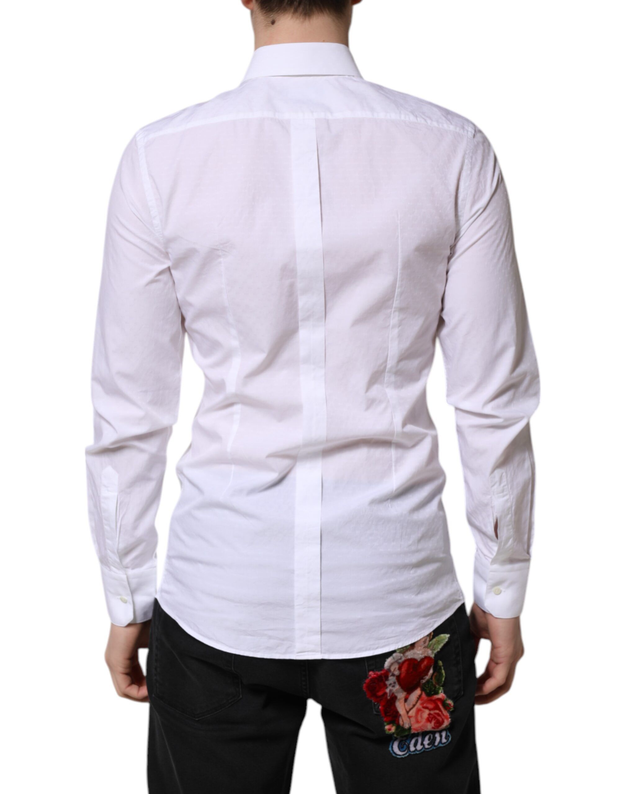 GOLD Long Sleeve Dress Men Formal Men's Shirt (Pre-Owned) - Dolce & Gabbana - Modalova