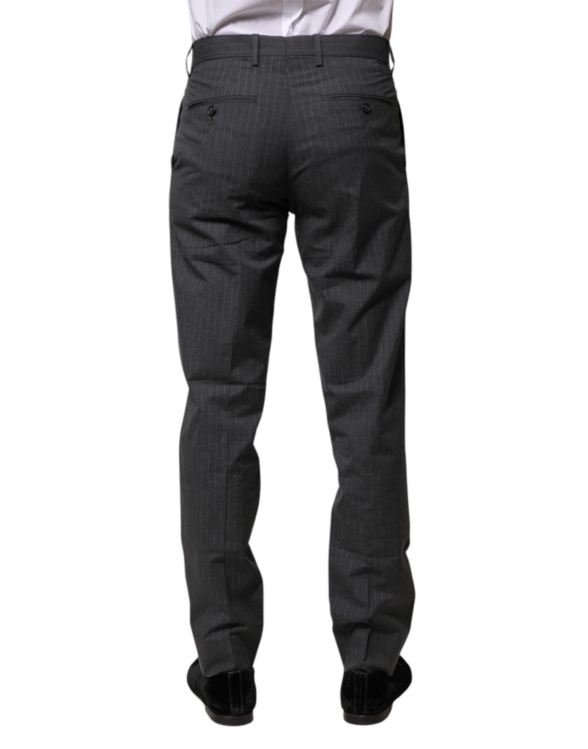 Striped Cotton Formal Men's Pants - Dolce & Gabbana - Modalova