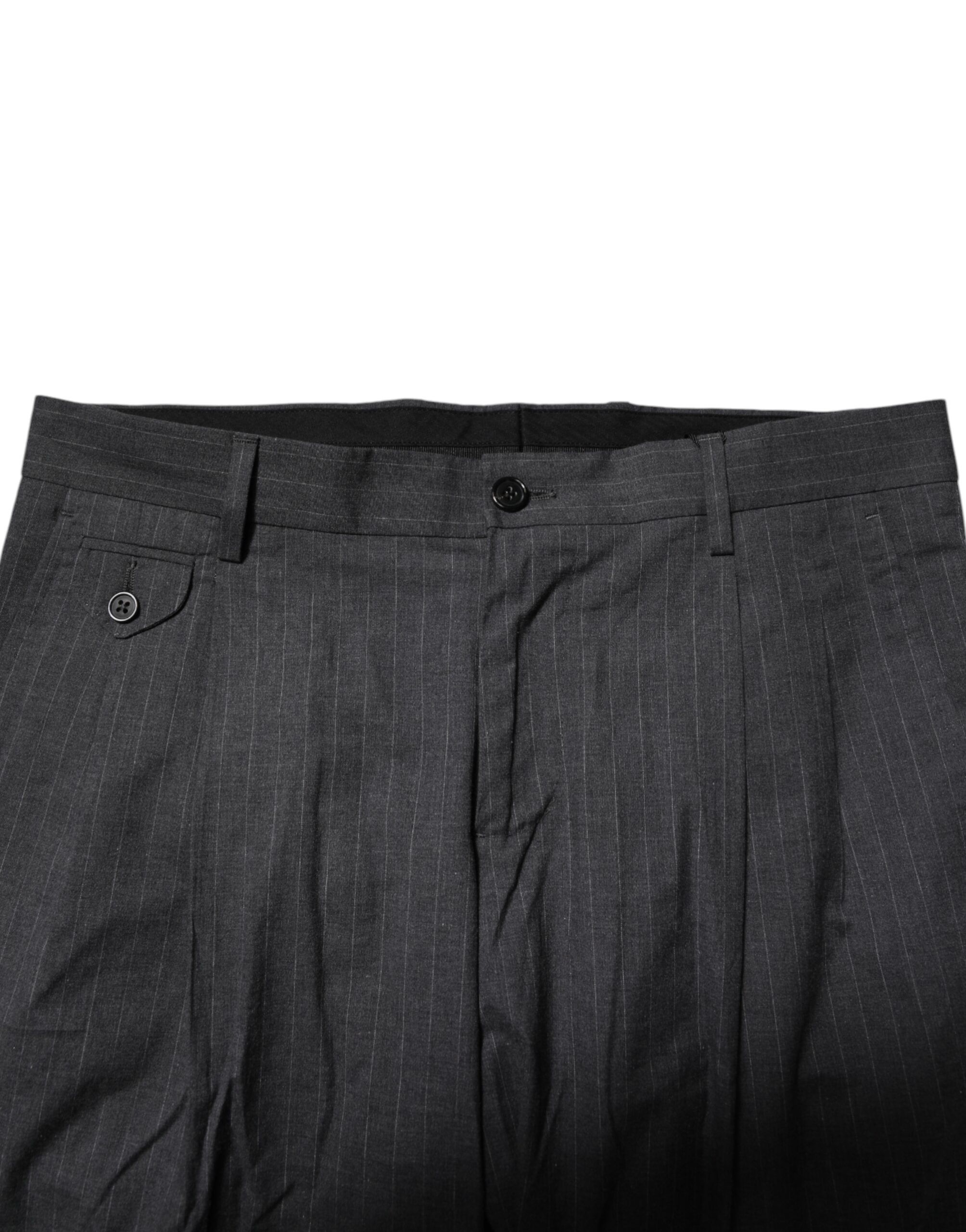 Striped Cotton Formal Men's Pants - Dolce & Gabbana - Modalova