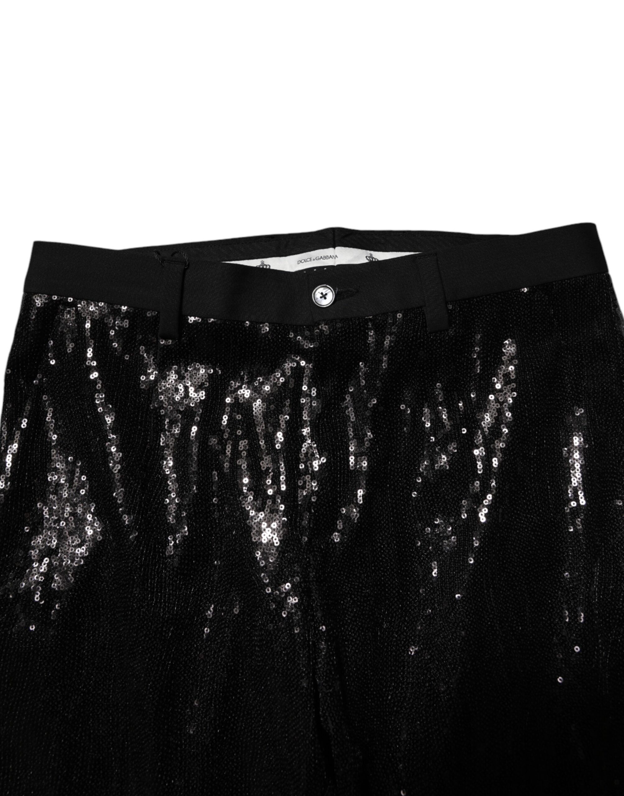 Sequined Embellishment Men's Pants - Dolce & Gabbana - Modalova