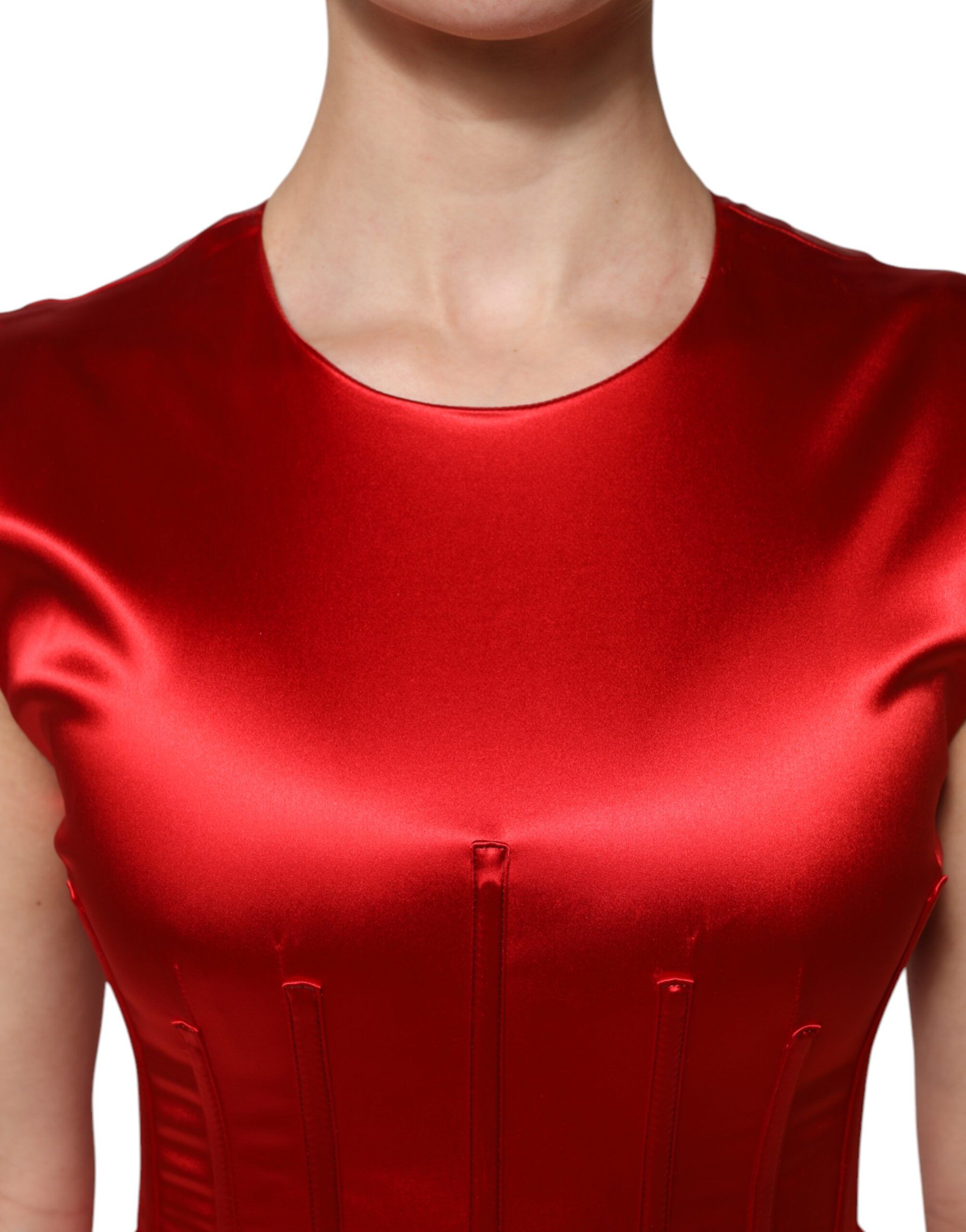 Acetate Sleeveless Sheath Midi Women's Dress (Pre-Owned) - Dolce & Gabbana - Modalova