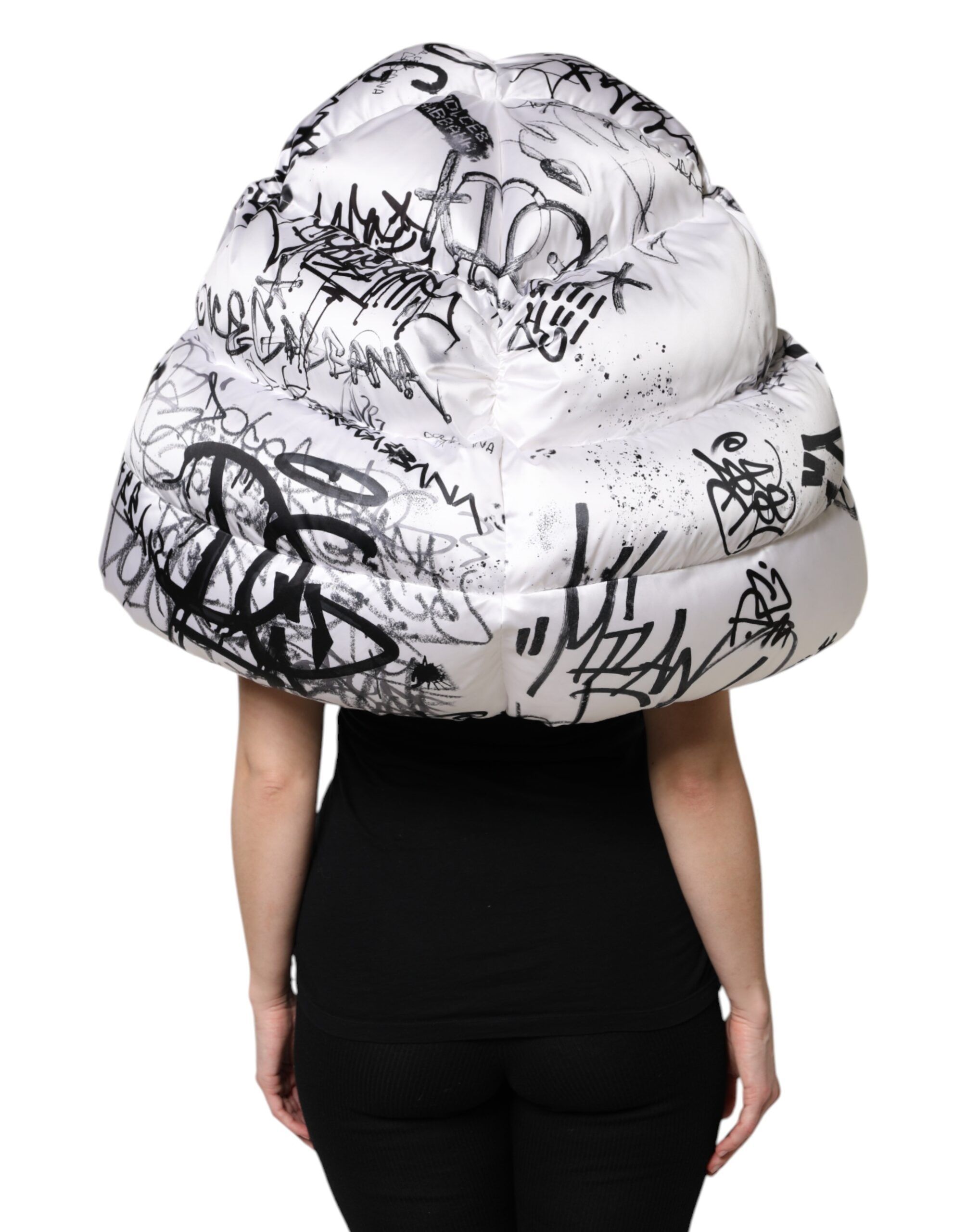 Polyester Printed Hood Quilted Women's Hat - Dolce & Gabbana - Modalova