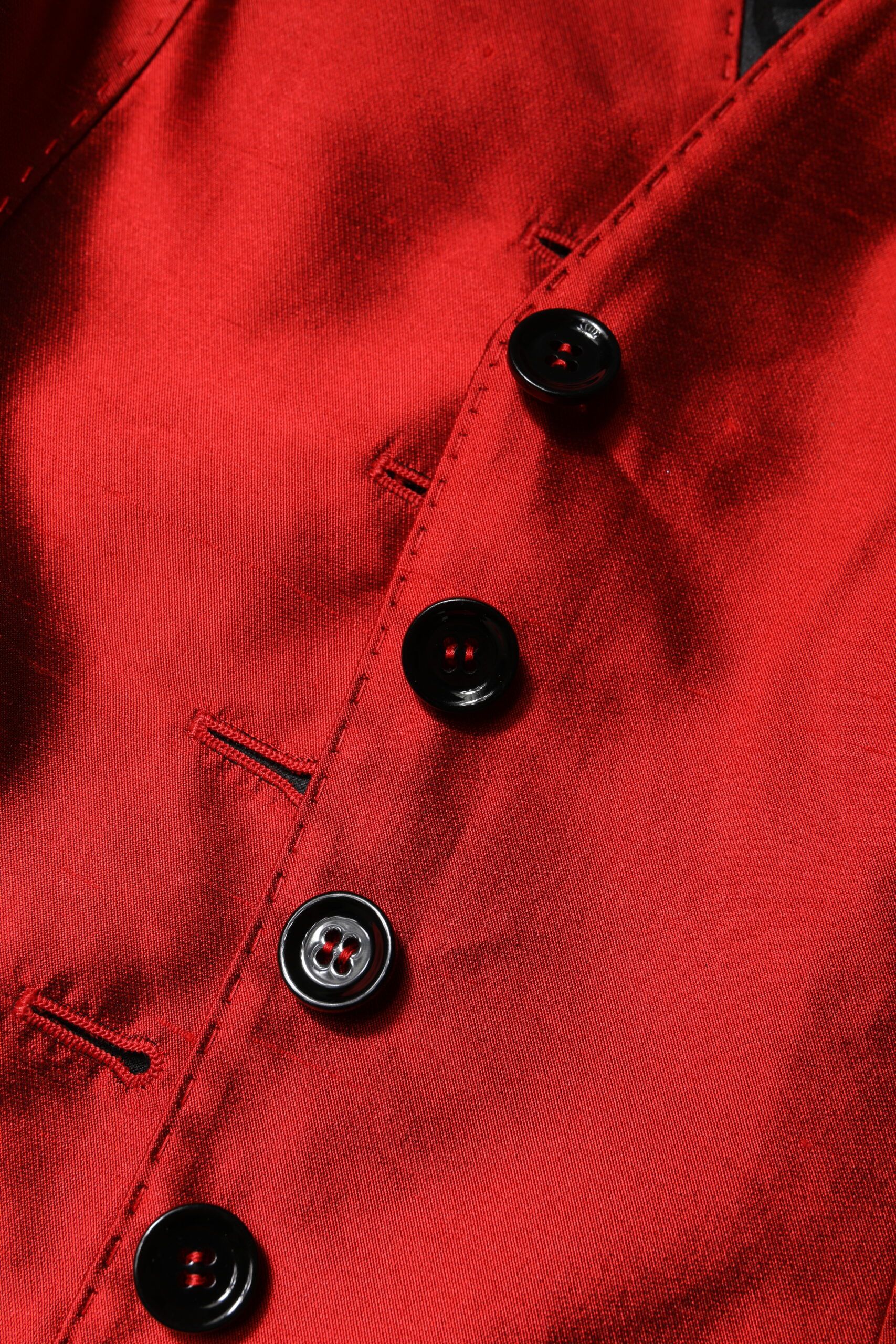 Red Black Button Down Sleeveless Vest Women's Top - Dolce & Gabbana - Modalova