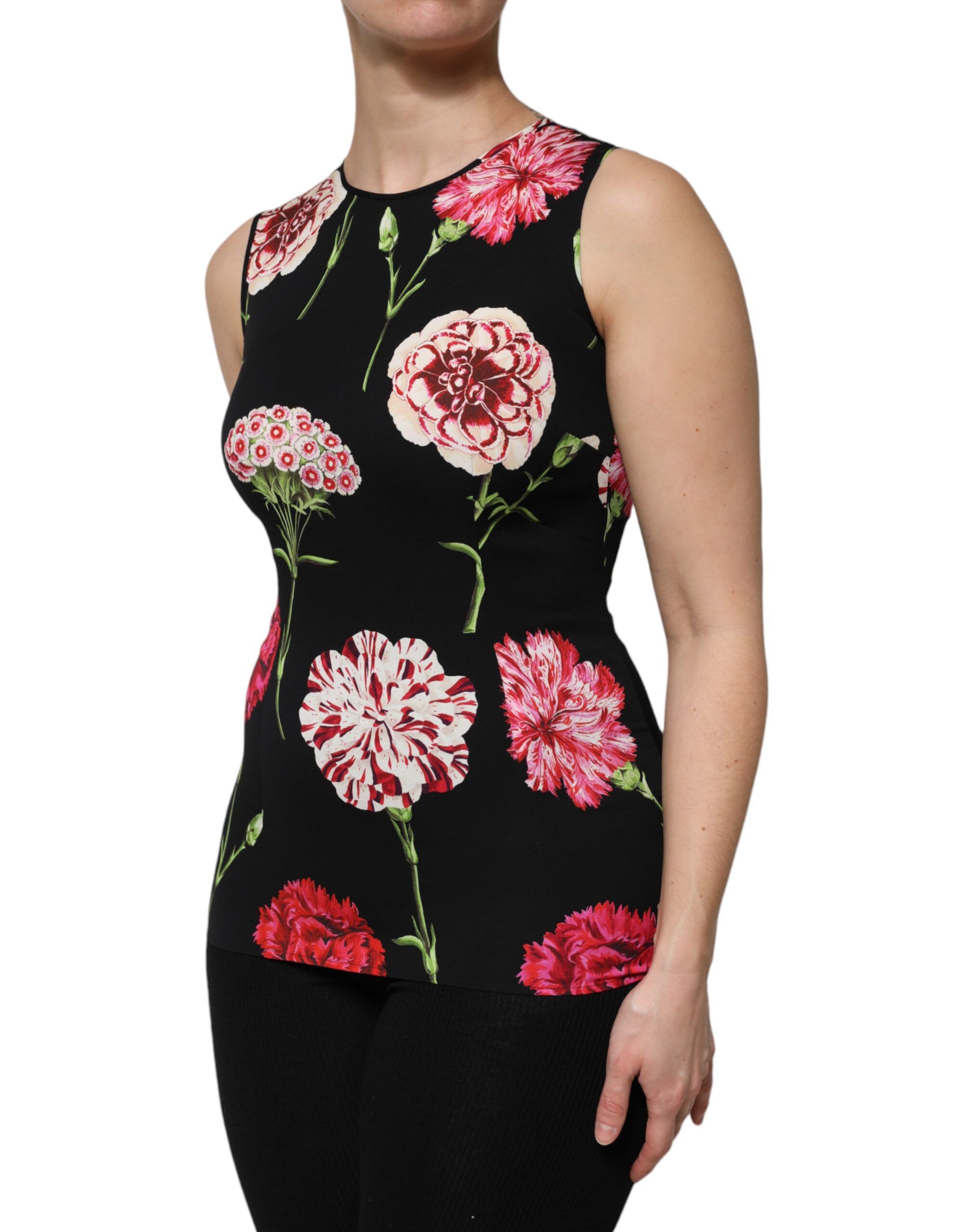 Floral Print Sleeveless Tank Blouse Women's Top - Dolce & Gabbana - Modalova