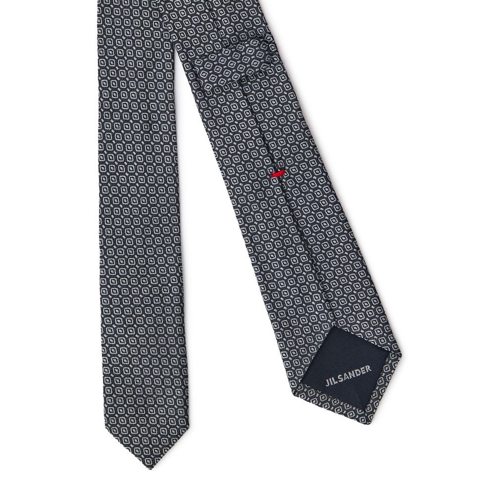 Jil Sander Gray Silk Men's Tie - Jil Sander - Modalova