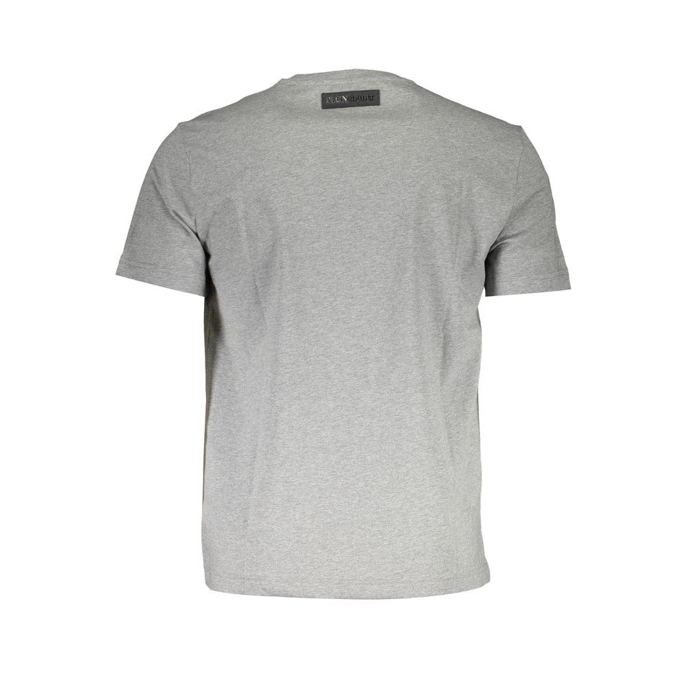 Grey Cotton Men Men's T-Shirt - Plein Sport - Modalova